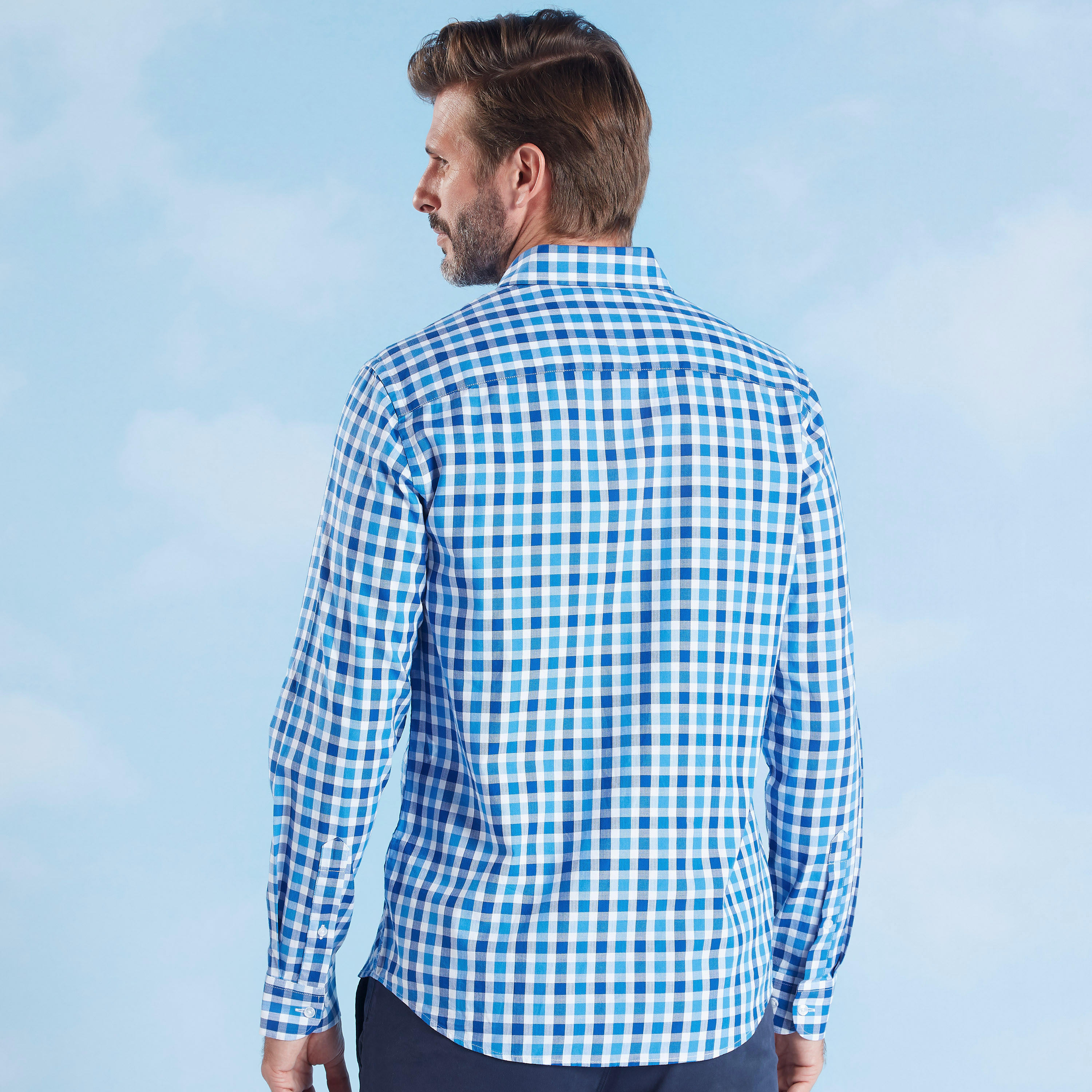 قميص كاروهات بقصّة سليم وياقة عادية وأكمام طويلة-men-clothing-shirts-image-9