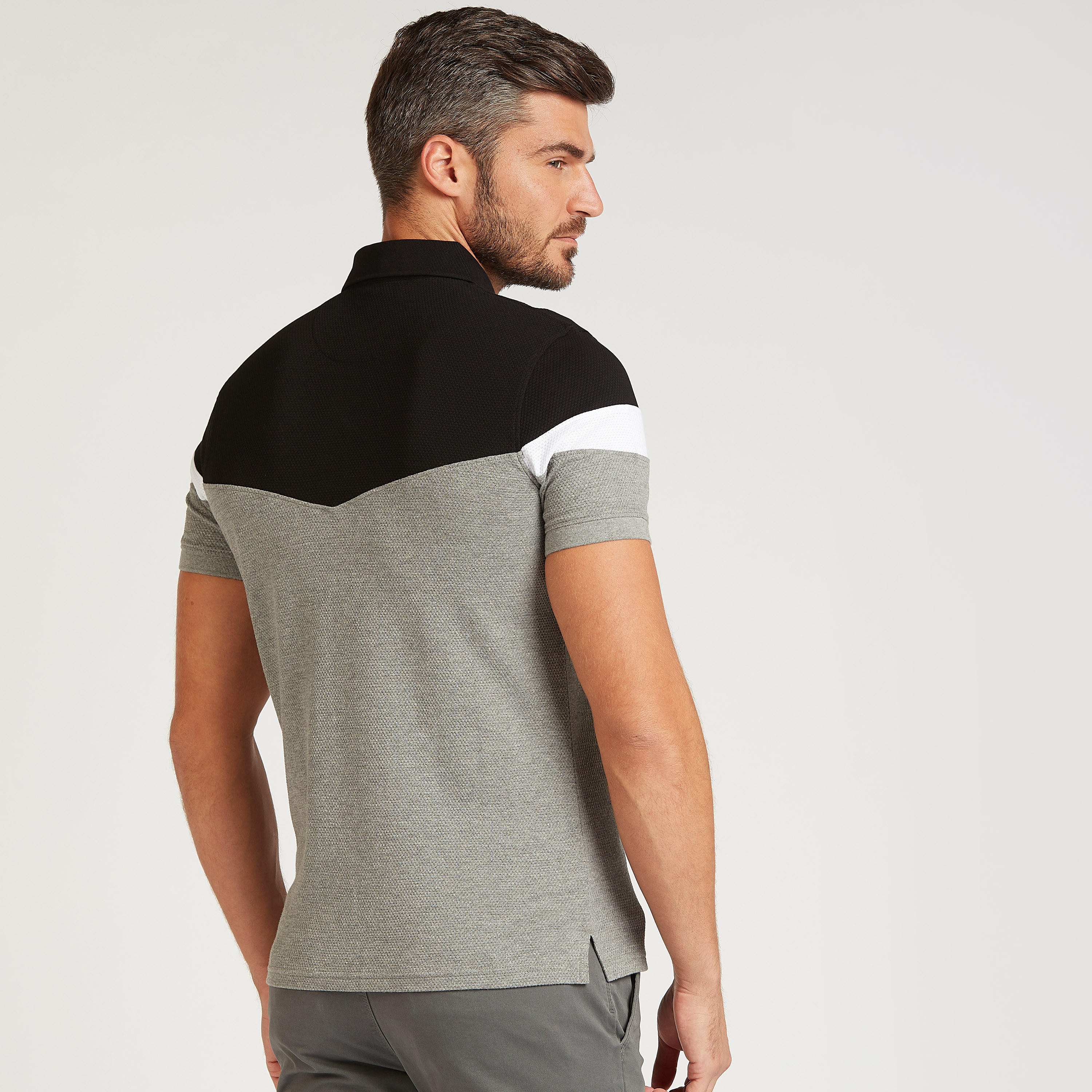 تيشيرت بولو بقوالب ملونة بأكمام قصيرة-men-clothing-tshirtsandpolos-polos-image-2