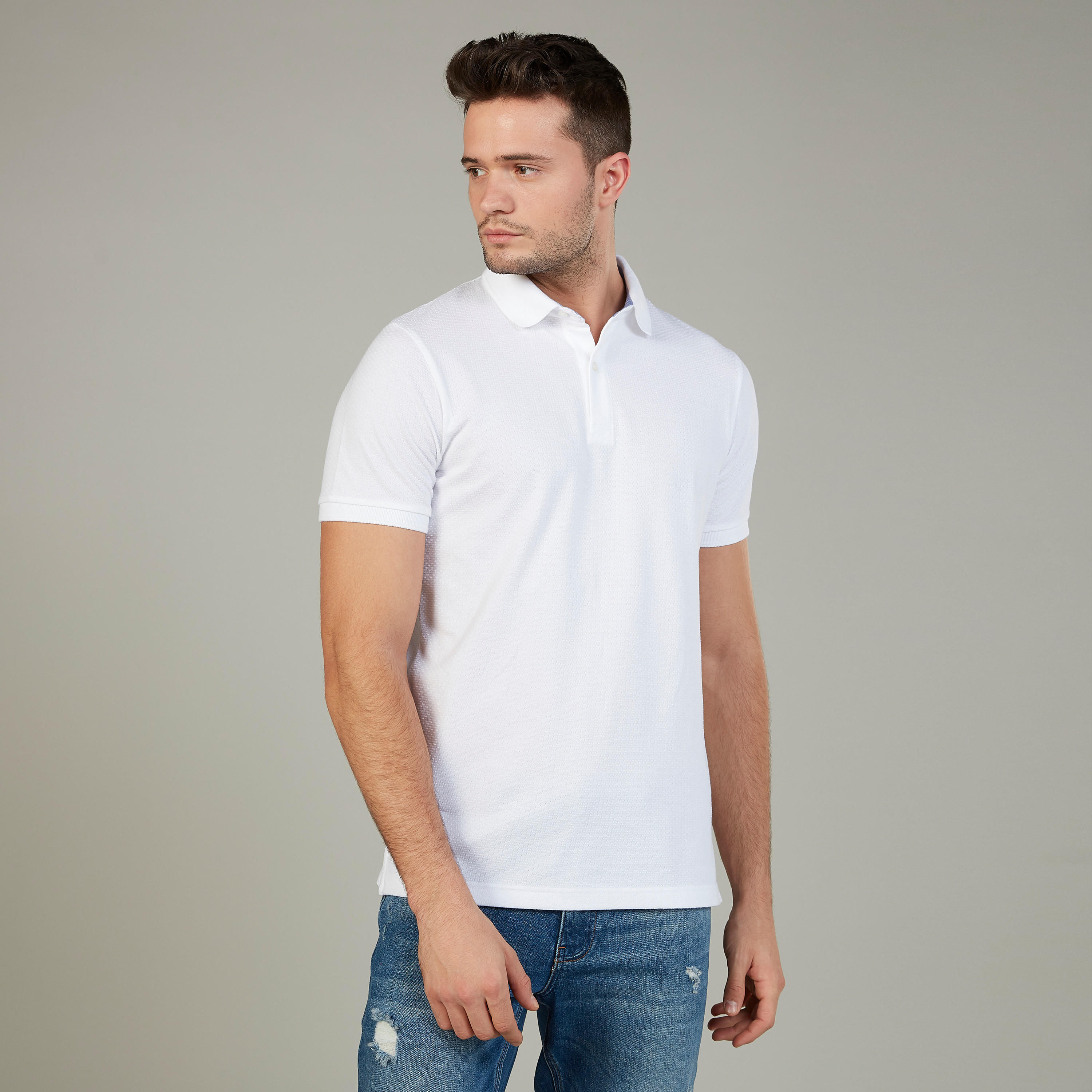 تيشرت بولو سادة بأكمام قصيرة-men-clothing-tshirtsandpolos-polos-image-4