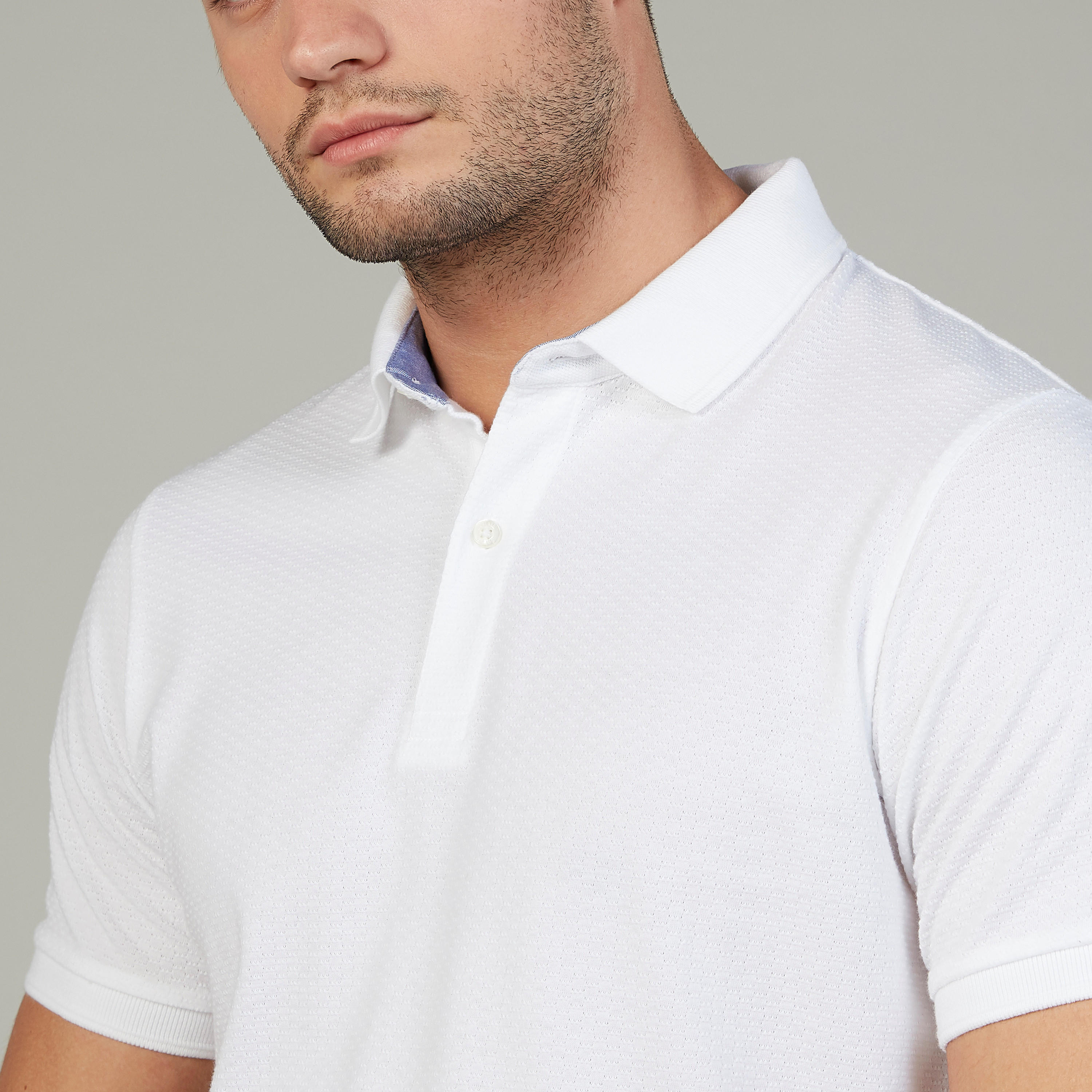 تيشرت بولو سادة بأكمام قصيرة-men-clothing-tshirtsandpolos-polos-image-3