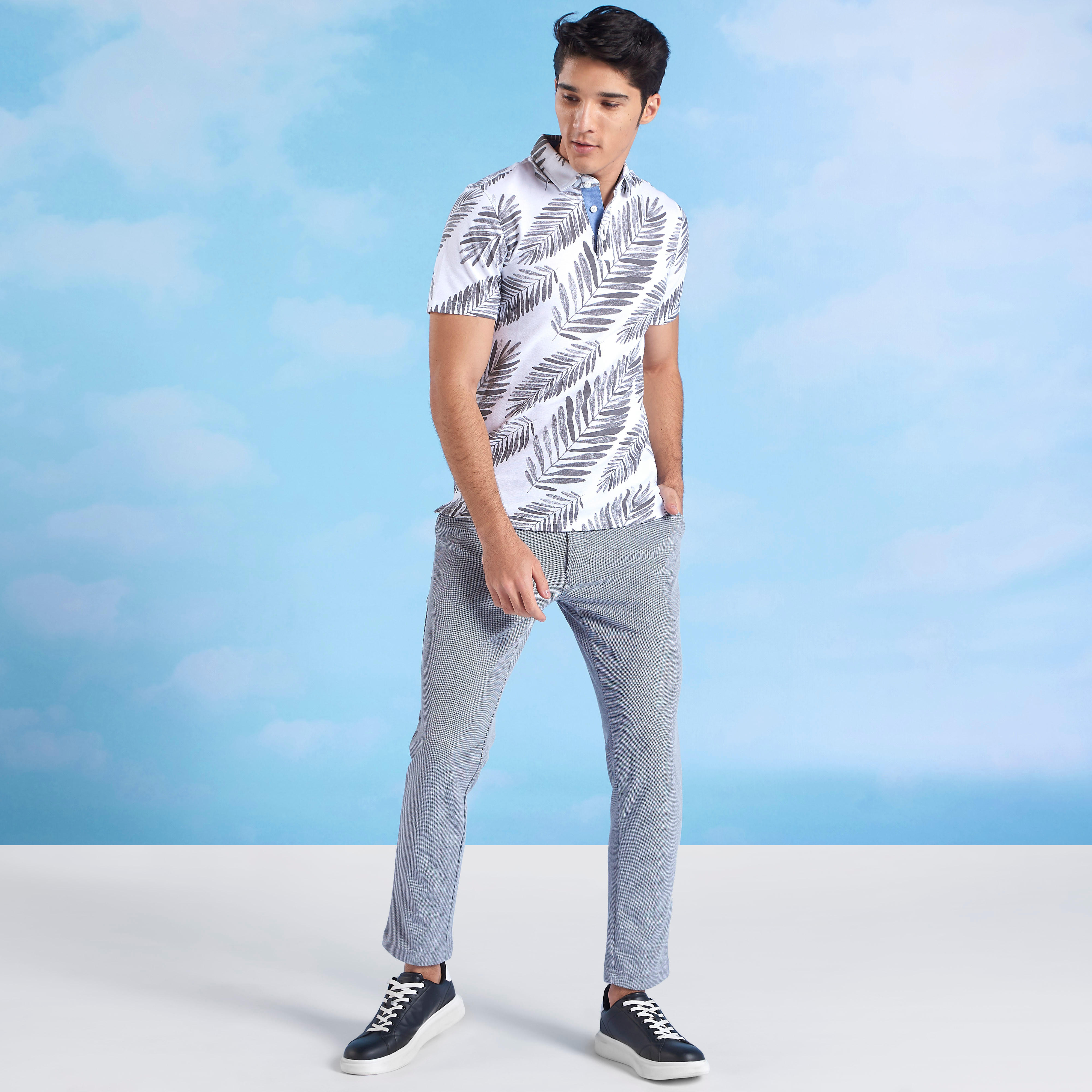 تيشيرت بولو بأكمام قصيرة وطبعات تروبيكال-men-clothing-tshirtsandpolos-polos-image-2