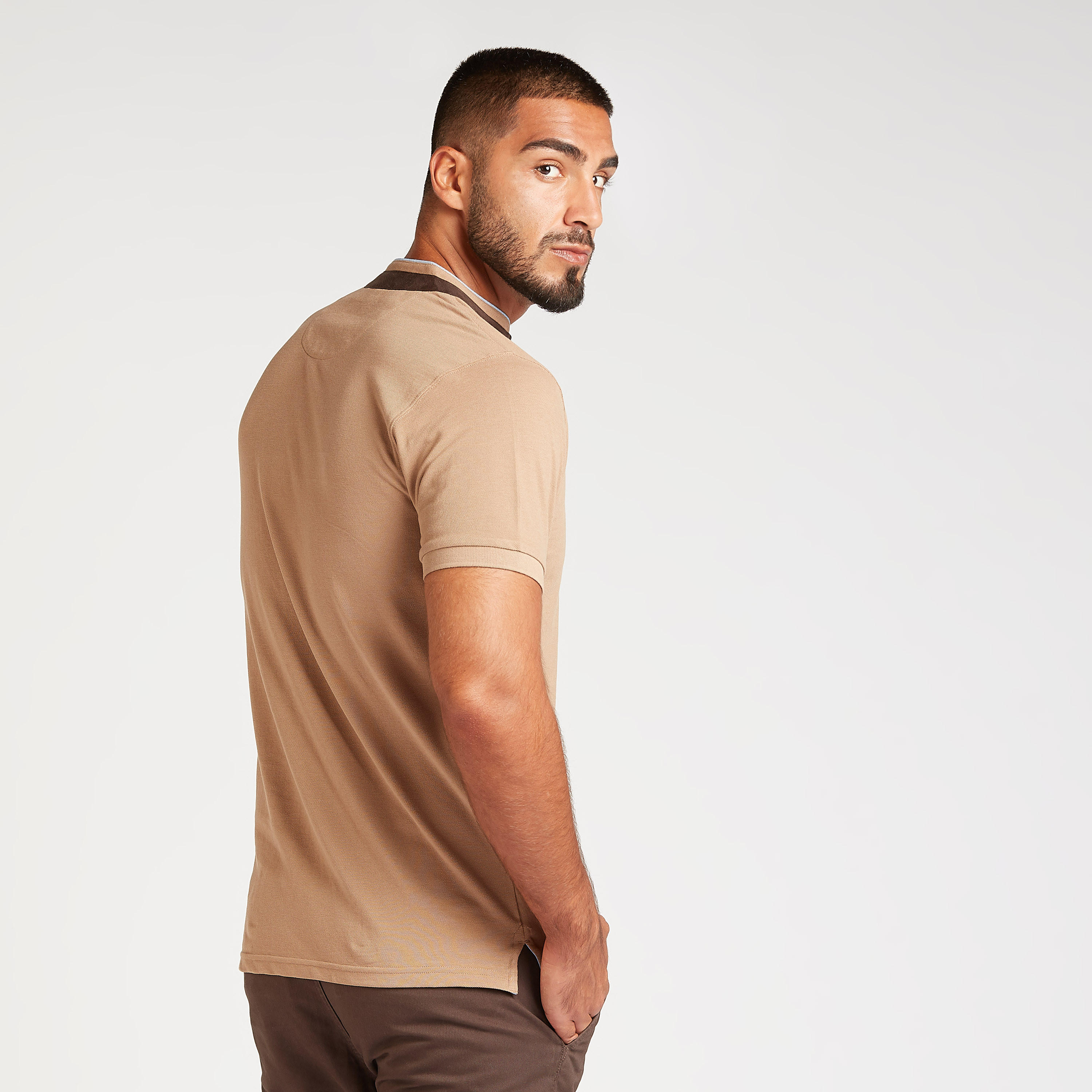 تيشيرت مستدام بارز الملمس بأكمام قصيرة وياقة ماندارين-men-clothing-tshirtsandpolos-tshirts-image-9