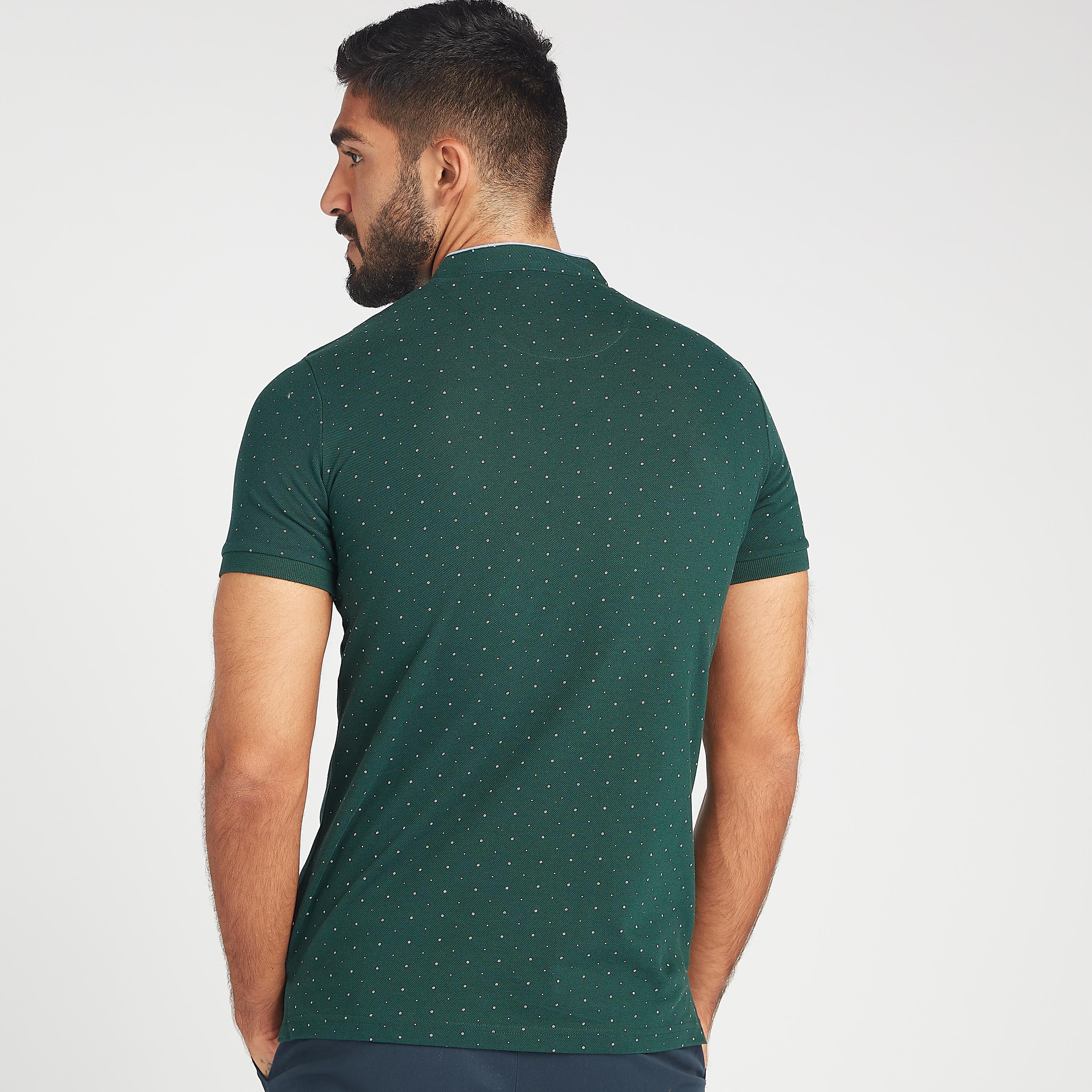 تيشيرت بياقة هينلي مع طبعات وأكمام قصيرة-men-clothing-tshirtsandpolos-tshirts-image-4