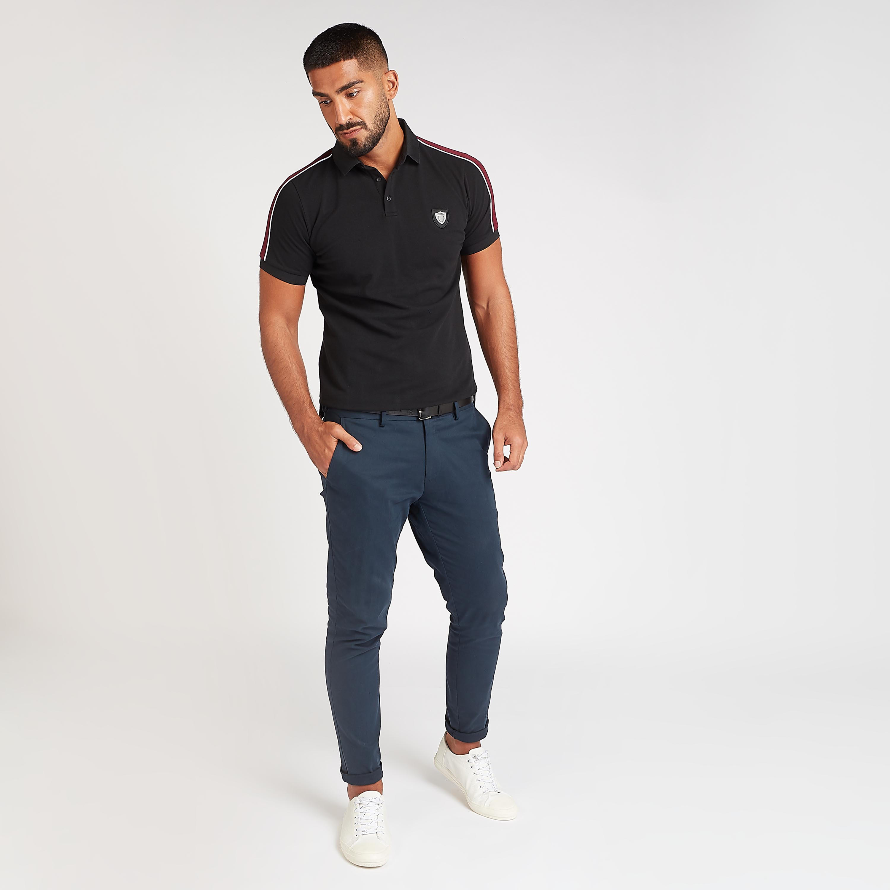 Slim Fit Solid Detail Polo T-shirt with Short Sleeves-men-clothing-tshirtsandpolos-polos-image-2