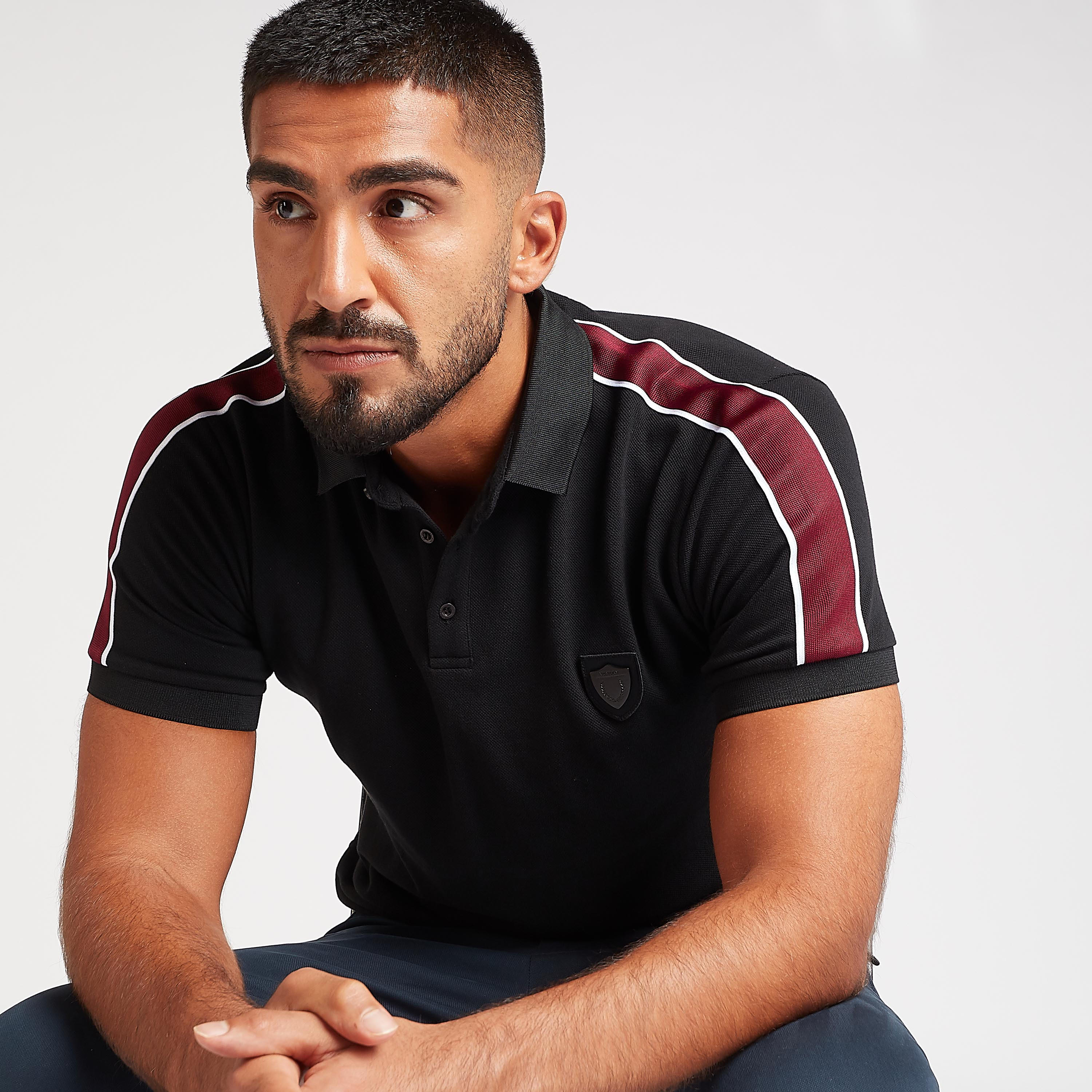Slim Fit Solid Detail Polo T-shirt with Short Sleeves-men-clothing-tshirtsandpolos-polos-image-3