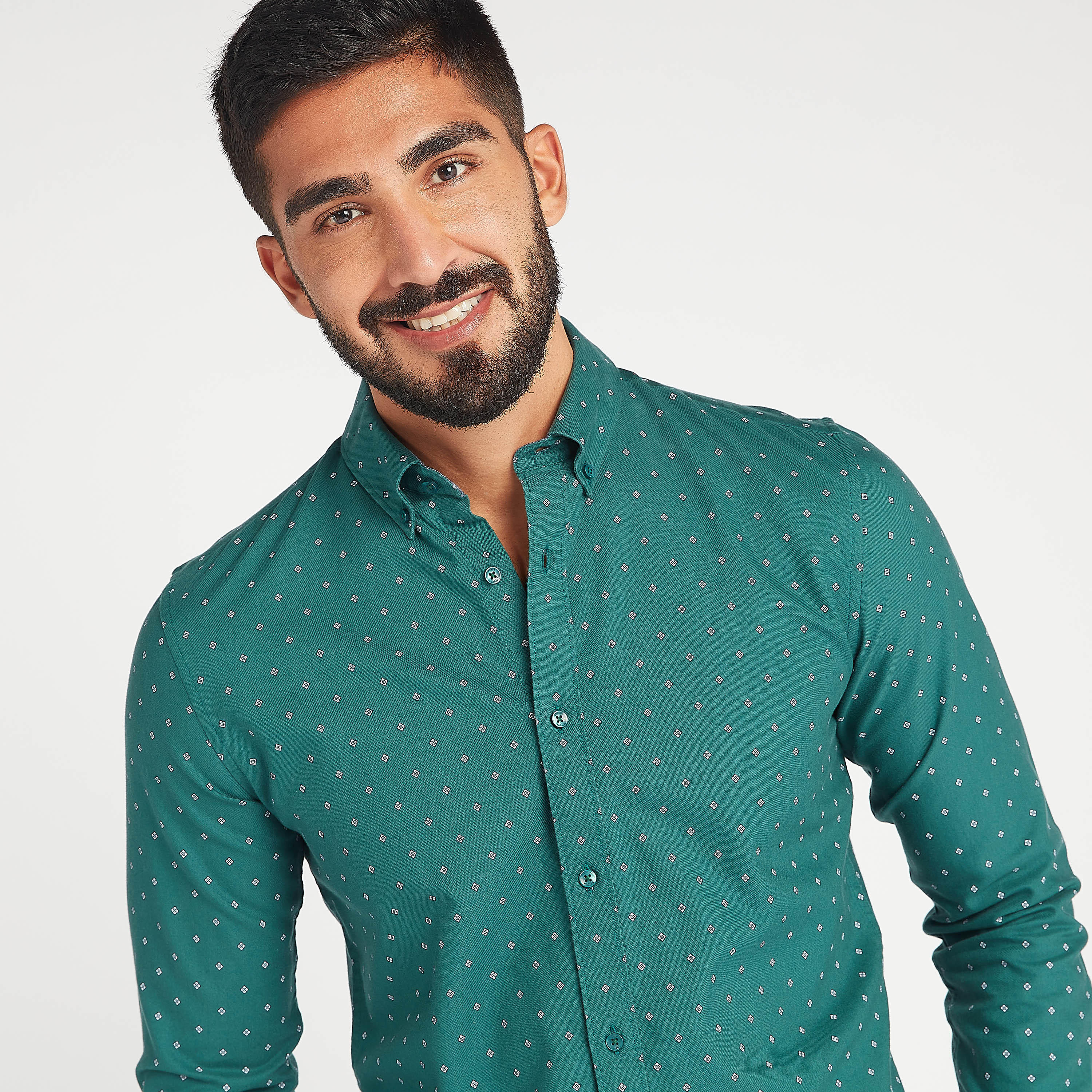 قميص مستدام بياقة عادية وأكمام طويلة وطبعات-men-clothing-shirts-image-3