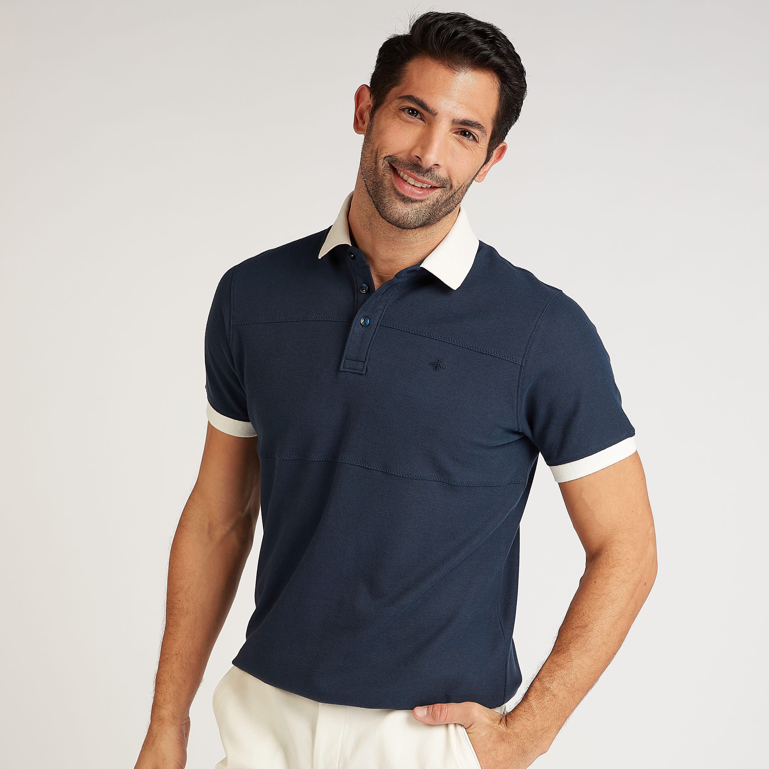 Sustainable Solid Polo T-shirt with Short Sleeves-men-clothing-tshirtsandpolos-polos-image-1
