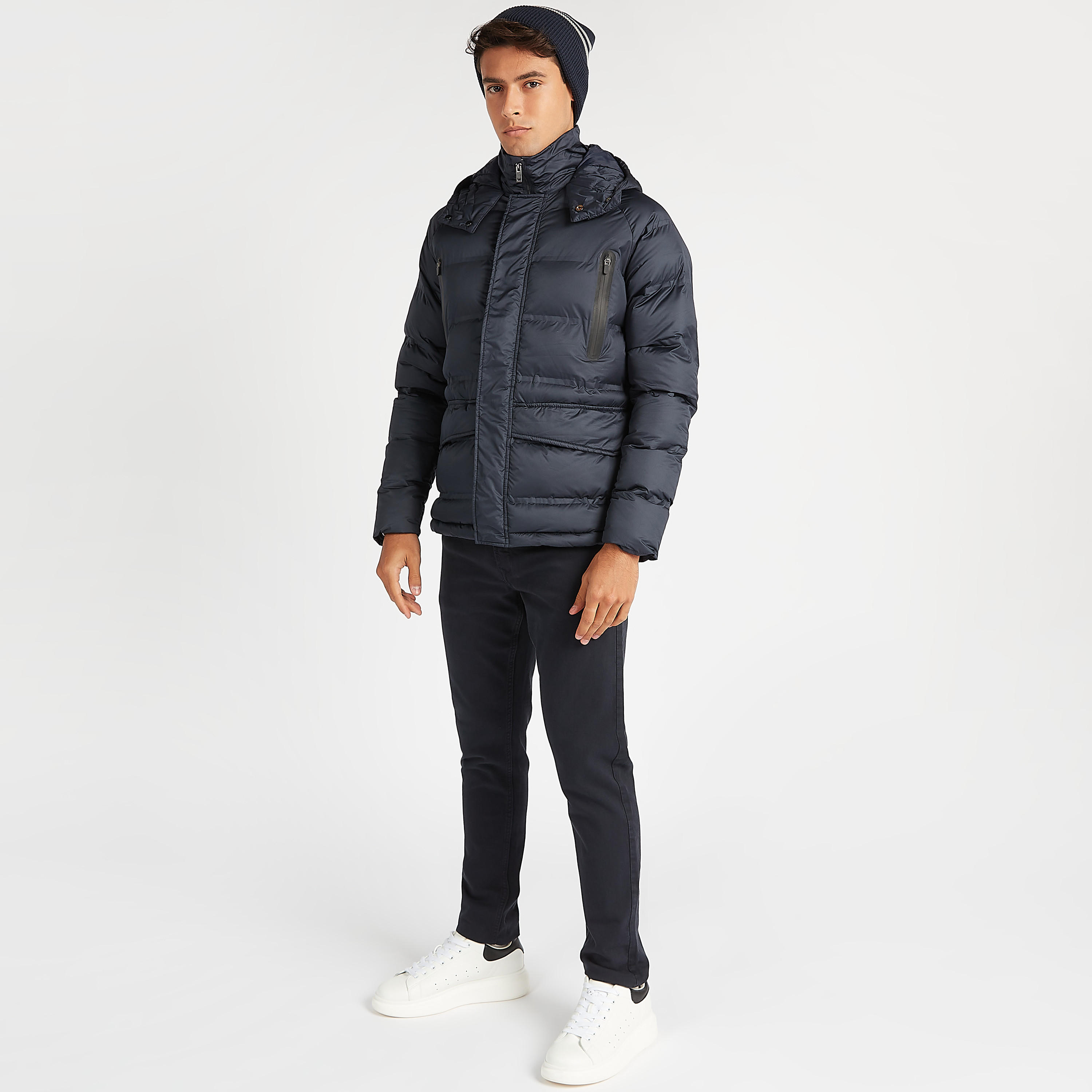 جاكيت منفوخ مبطن بسحّاب وأكمام طويلة وقبّعة-men-clothing-jacketsandblazers-jackets-image-3