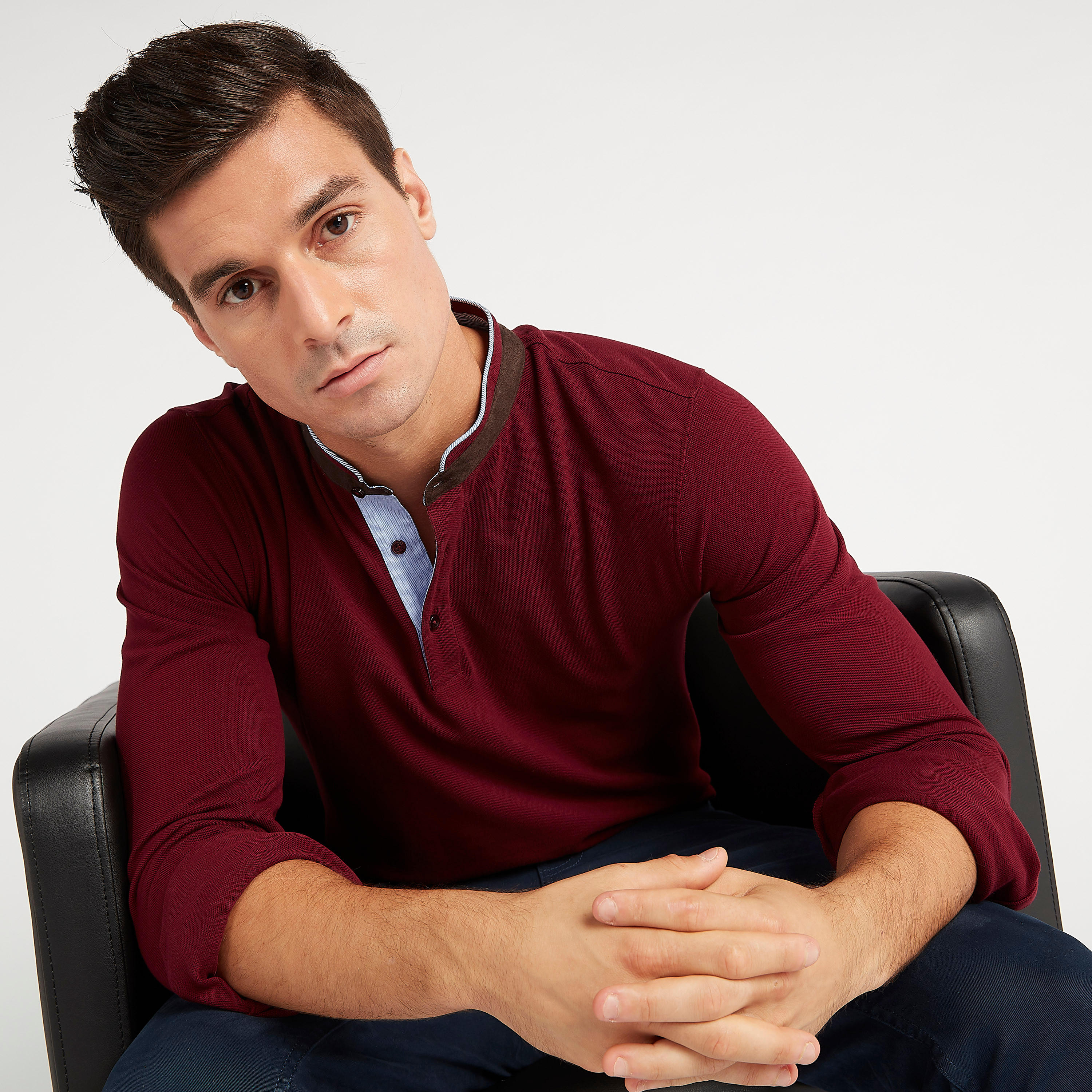 تيشيرت مستدام سادة بياقة هينلي وأكمام طويلة-men-clothing-tshirtsandpolos-tshirts-image-6