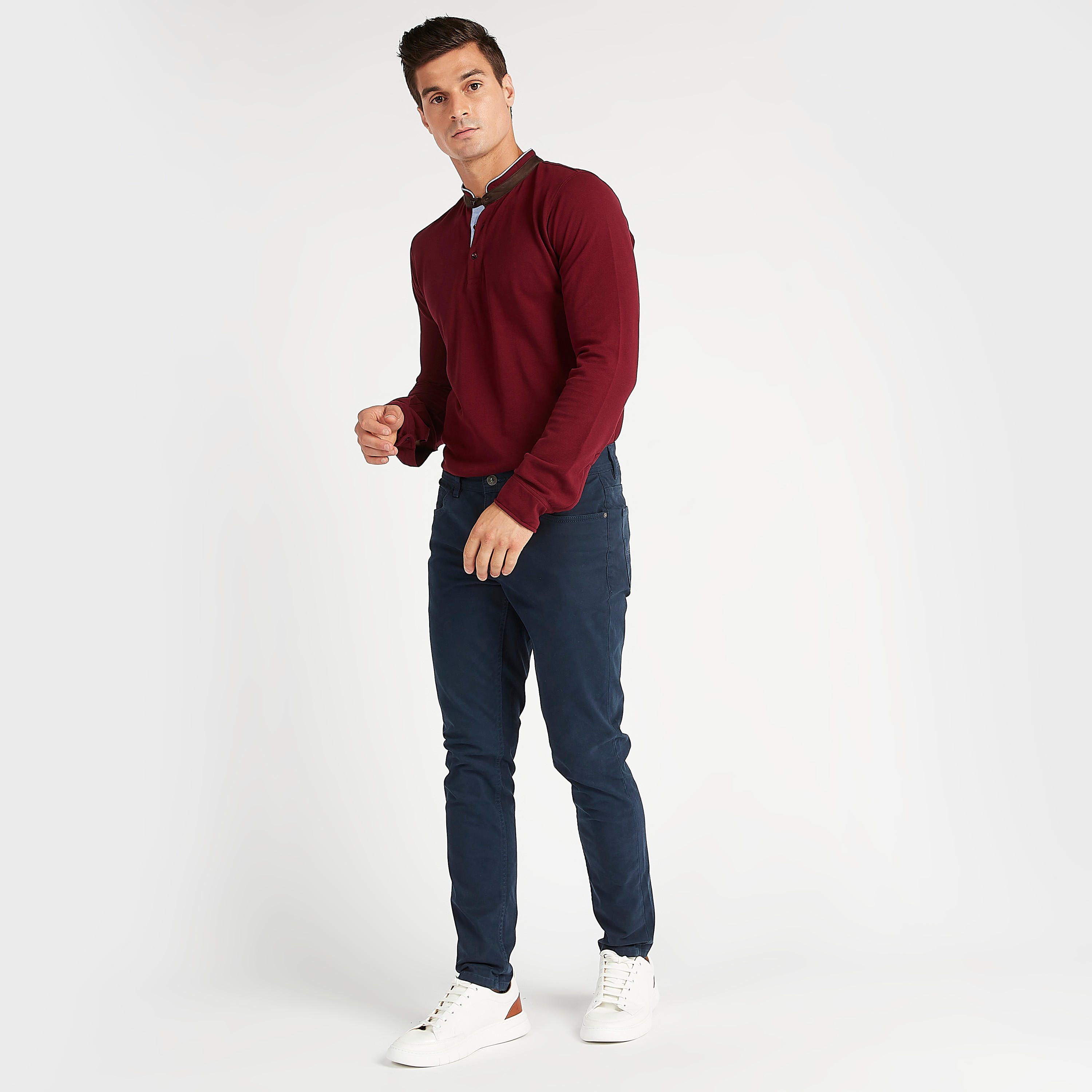 تيشيرت مستدام سادة بياقة هينلي وأكمام طويلة-men-clothing-tshirtsandpolos-tshirts-image-7
