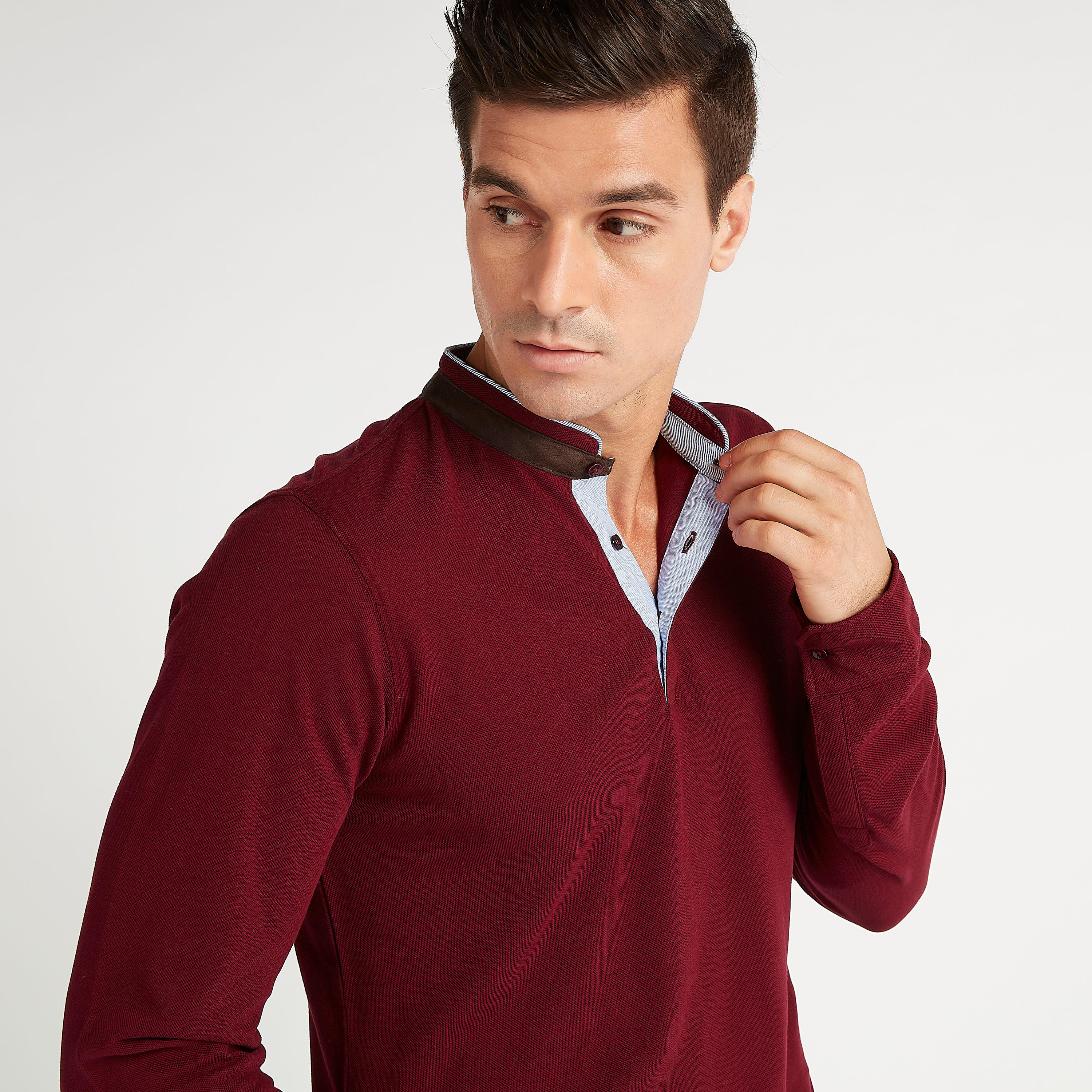 تيشيرت مستدام سادة بياقة هينلي وأكمام طويلة-men-clothing-tshirtsandpolos-tshirts-image-10