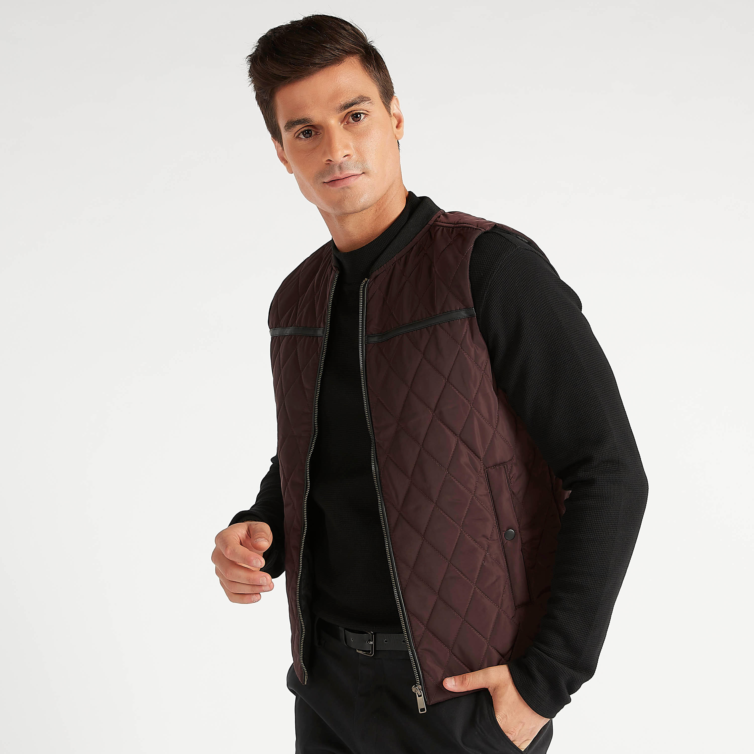 جيليه مستدام مبطّن بسحّاب مع جيوب-men-clothing-jacketsandblazers-jackets-image-1