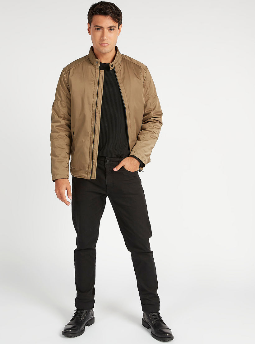 جاكيت بومبر طويل سادة بسحّاب وجيوب-men-clothing-jacketsandblazers-jackets-image-8
