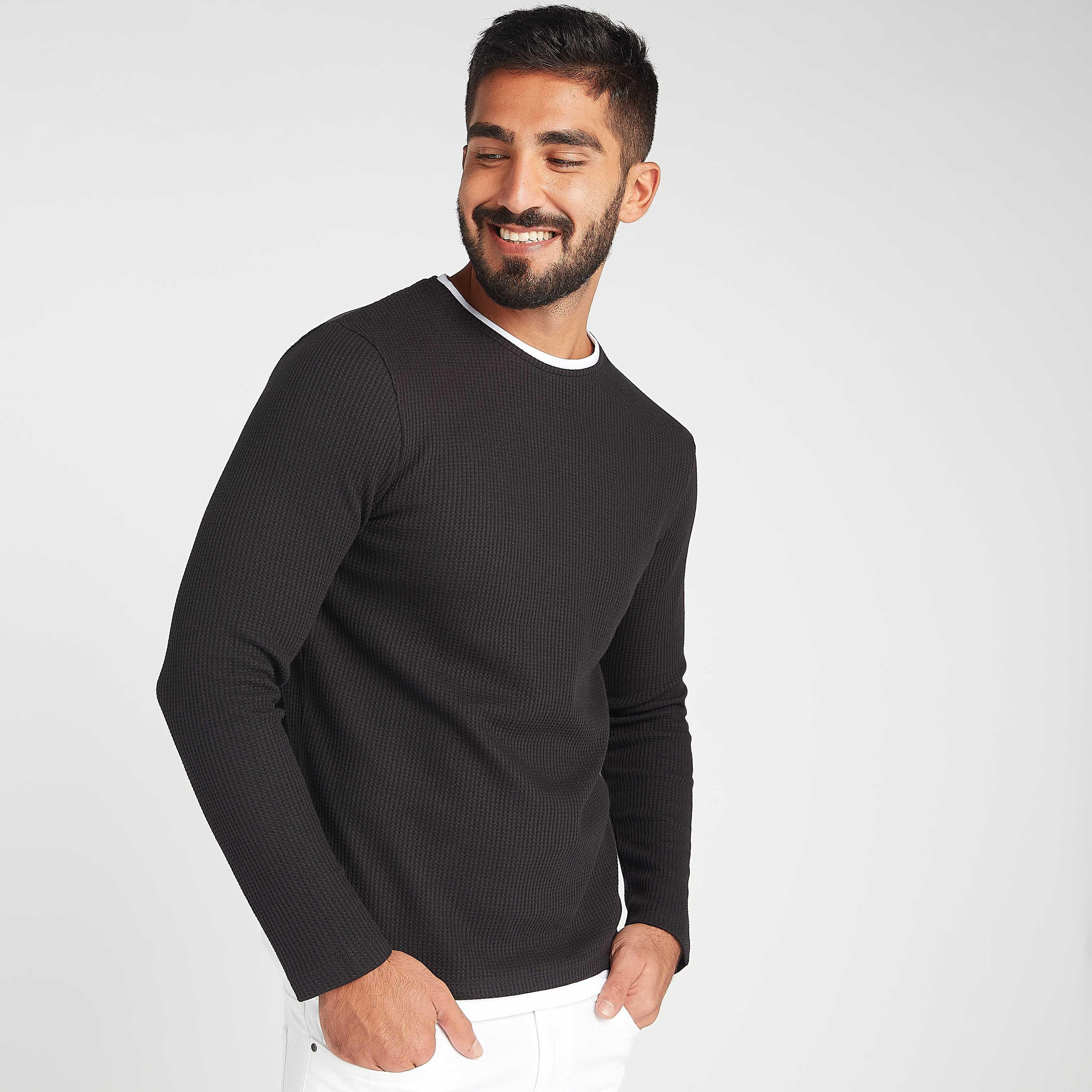 سويت شيرت مستدام بارز الملمس بياقة ضيّقة وأكمام طويلة-men-winterwear-hoodiesandsweatshirts-image-7