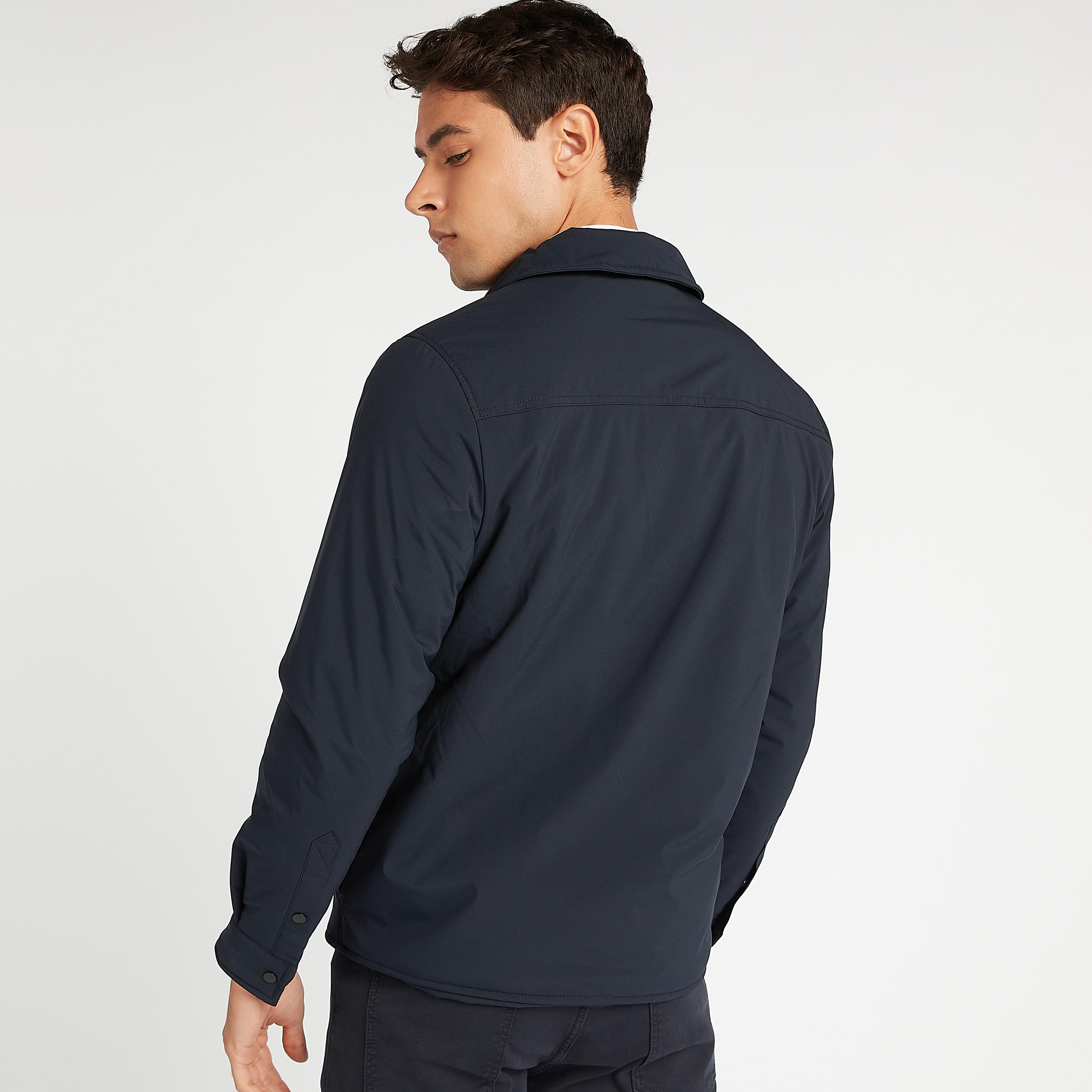 جاكيت هارينجتون خفيف سادة بسحّاب وجيوب بطيّة-men-clothing-jacketsandblazers-jackets-image-6