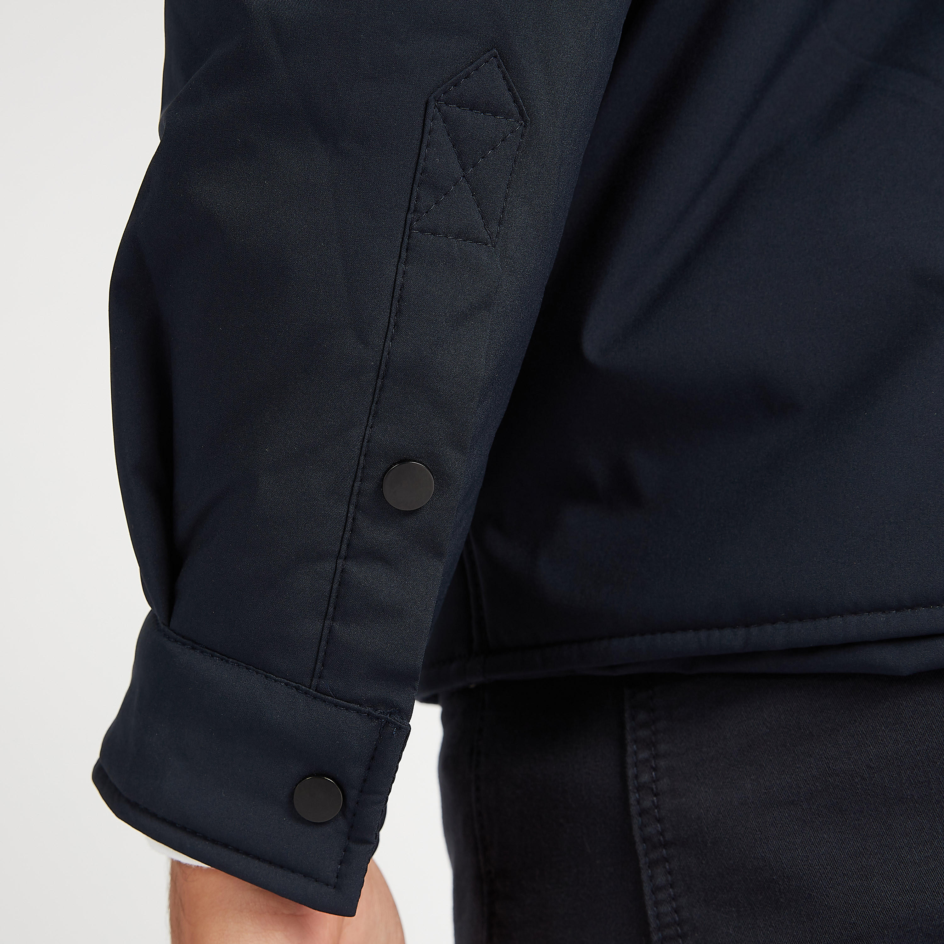 جاكيت هارينجتون خفيف سادة بسحّاب وجيوب بطيّة-men-clothing-jacketsandblazers-jackets-image-4