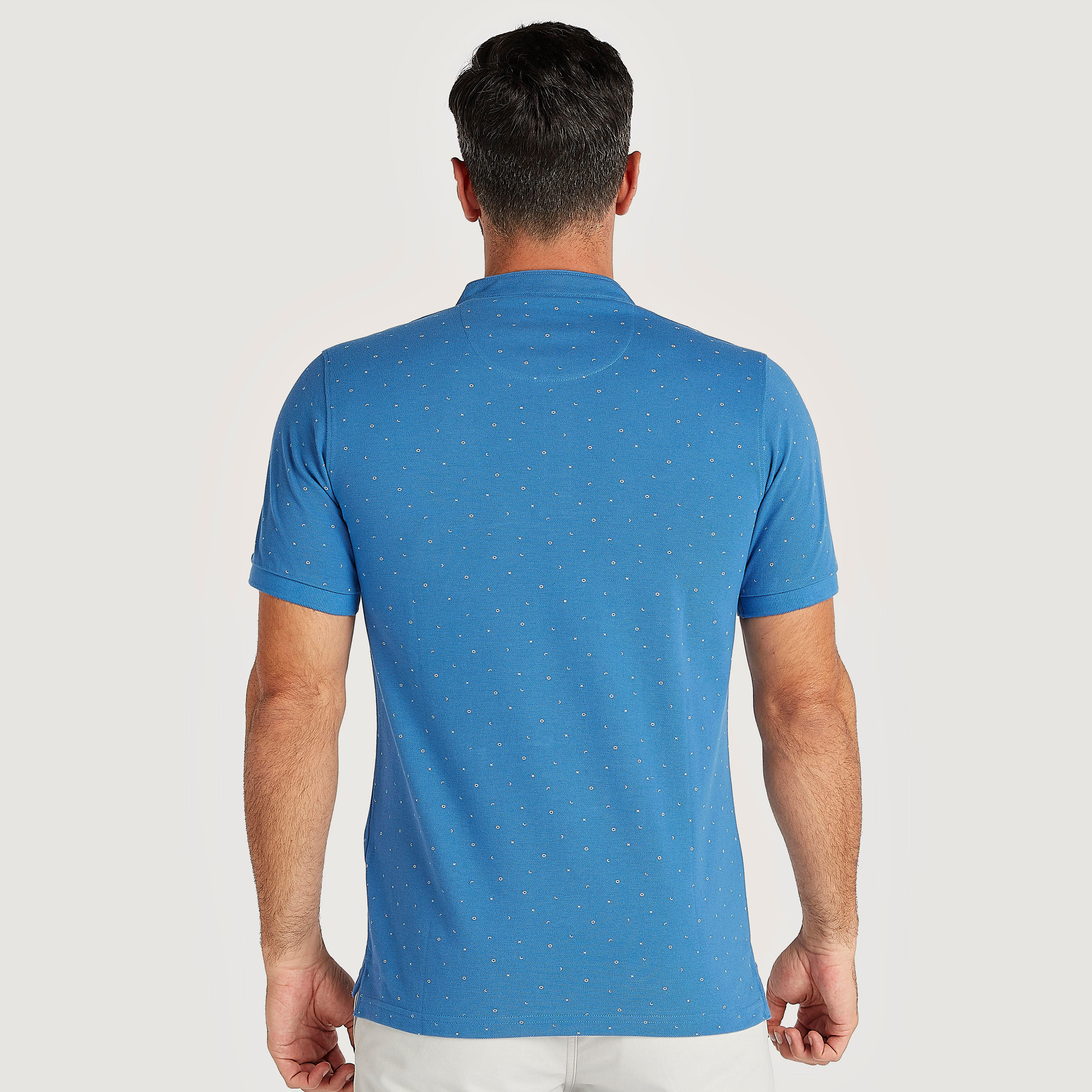 Printed Henley Neck T-shirt with Short Sleeves-men-clothing-tshirtsandpolos-polos-image-4