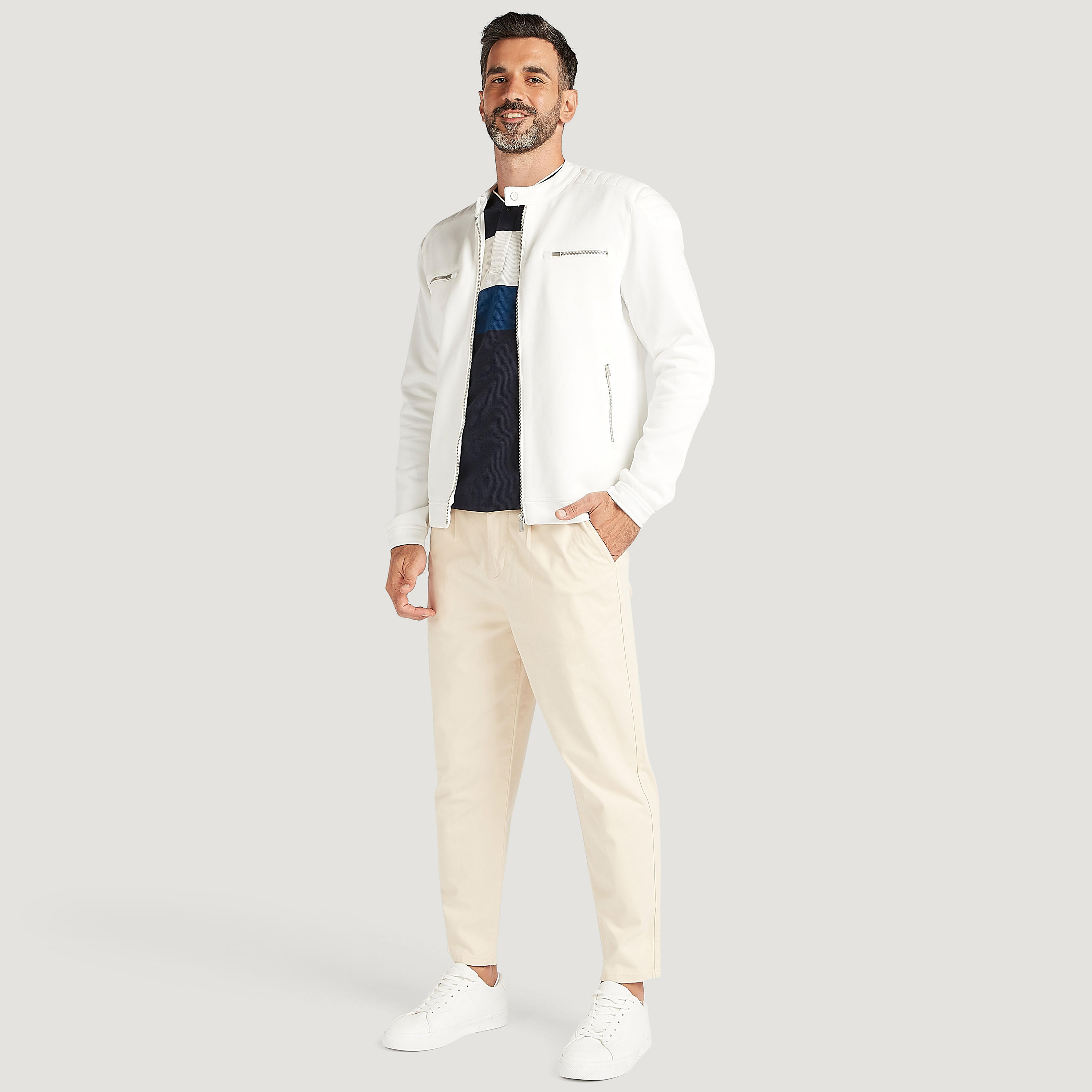 Solid Lightweight Jacket with Zip Closure and Pockets-men-clothing-jacketsandblazers-jackets-image-2