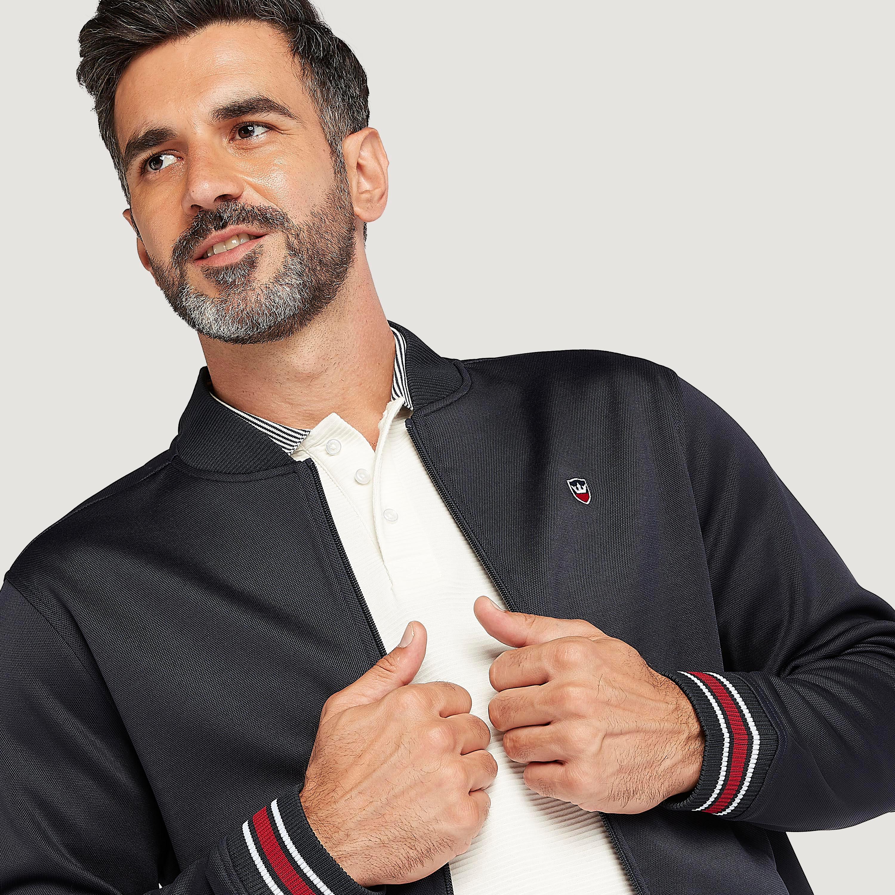 Solid Zip Through Jacket with Long Sleeves-men-clothing-jacketsandblazers-jackets-image-3