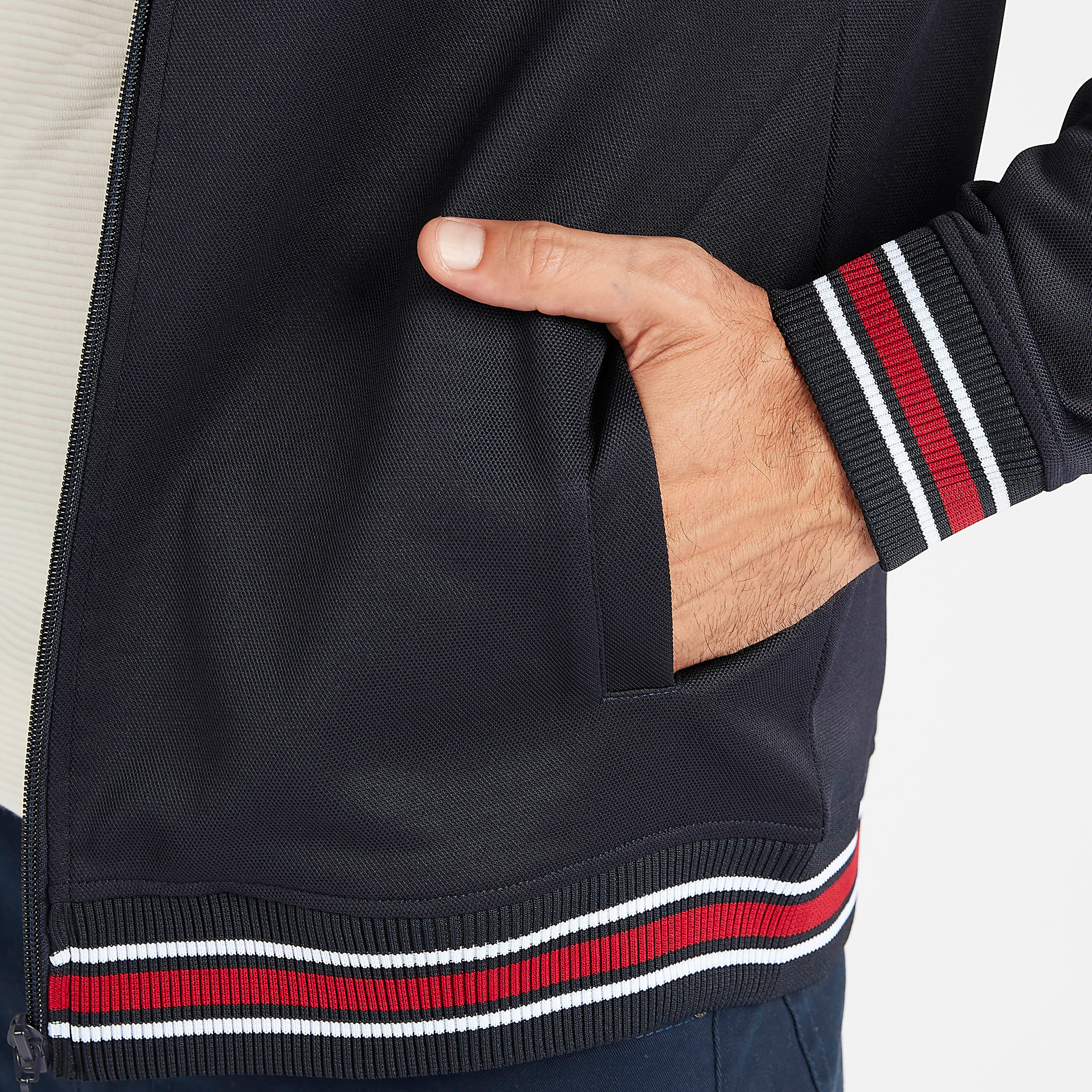 Solid Zip Through Jacket with Long Sleeves-men-clothing-jacketsandblazers-jackets-image-5