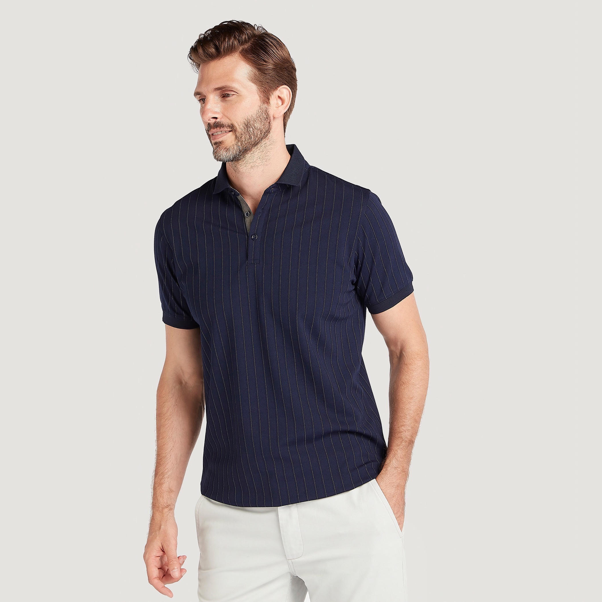 تيشيرت بولو مخطط بأكمام قصيرة-men-clothing-tshirtsandpolos-polos-image-5
