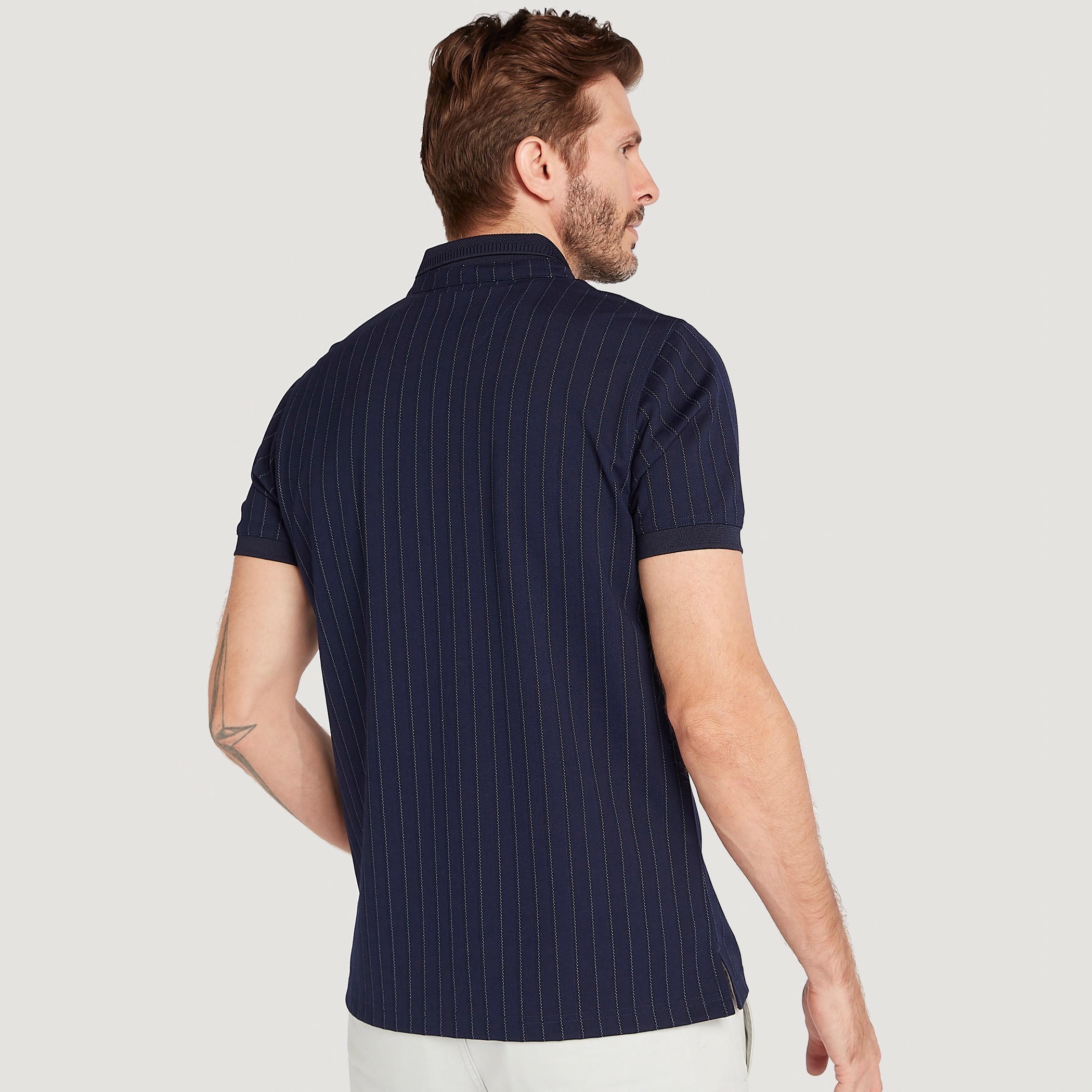 تيشيرت بولو مخطط بأكمام قصيرة-men-clothing-tshirtsandpolos-polos-image-2