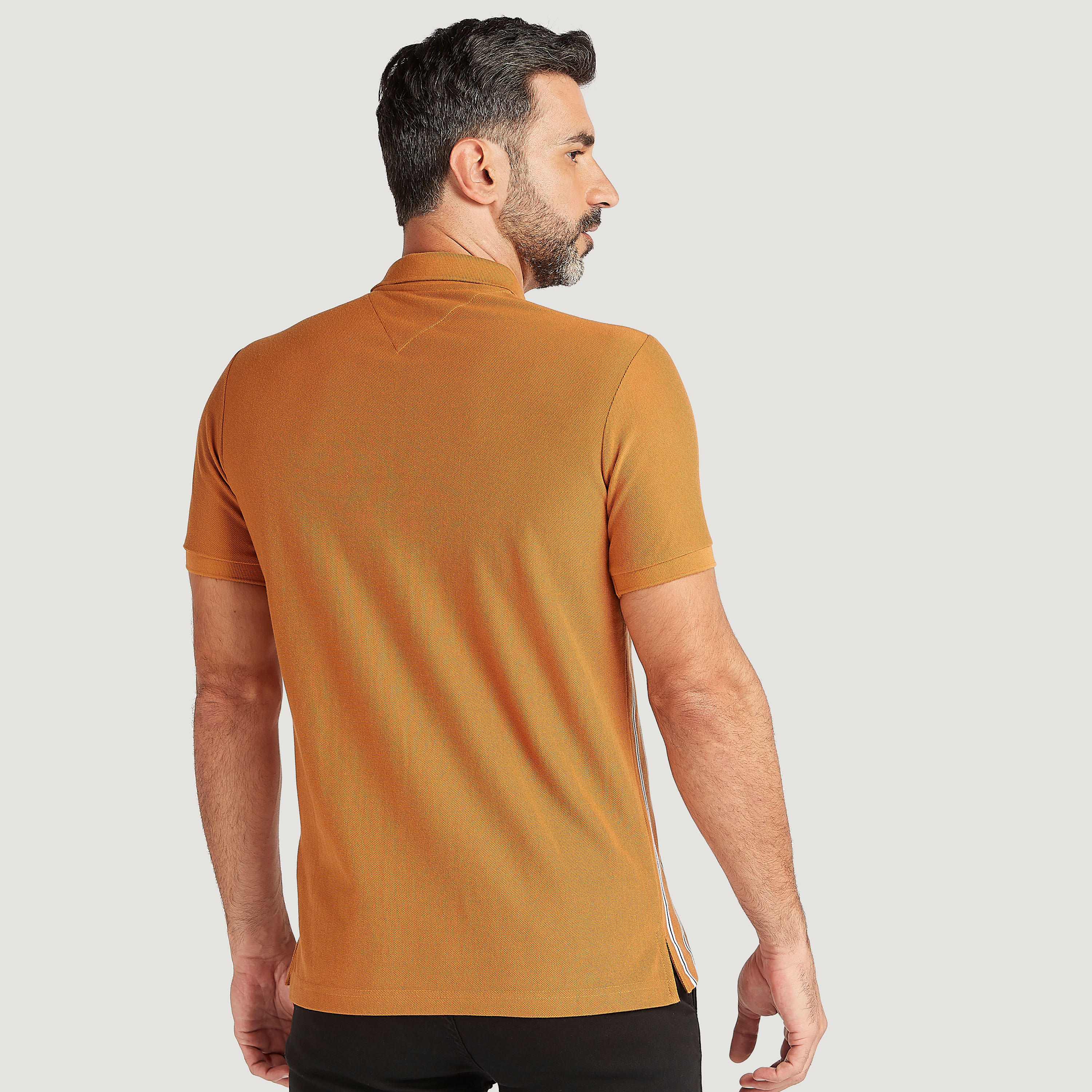 Striped Polo T-shirt with Short Sleeves-men-clothing-tshirtsandpolos-polos-image-4