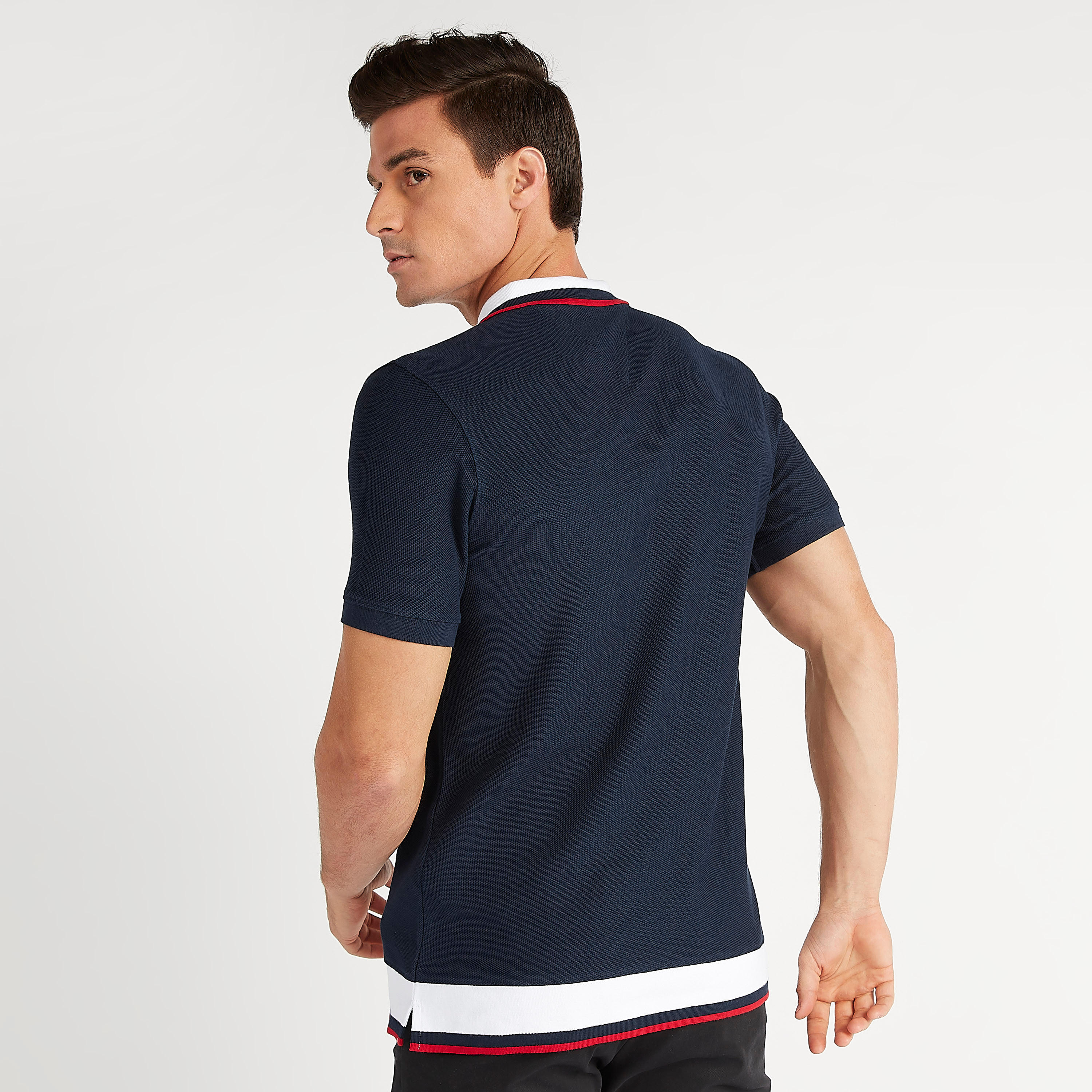 Solid Detail Polo T-shirt with Short Sleeves-men-clothing-tshirtsandpolos-polos-image-4