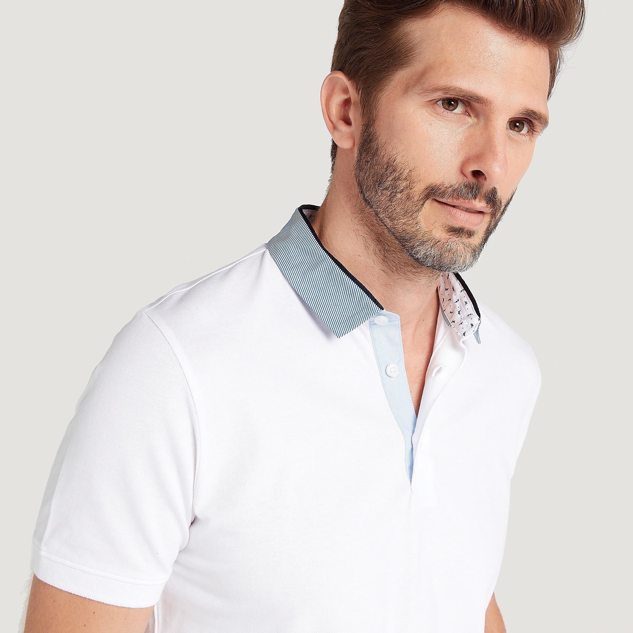 Solid Polo T-shirt with Short Sleeves-men-clothing-tshirtsandpolos-polos-image-3