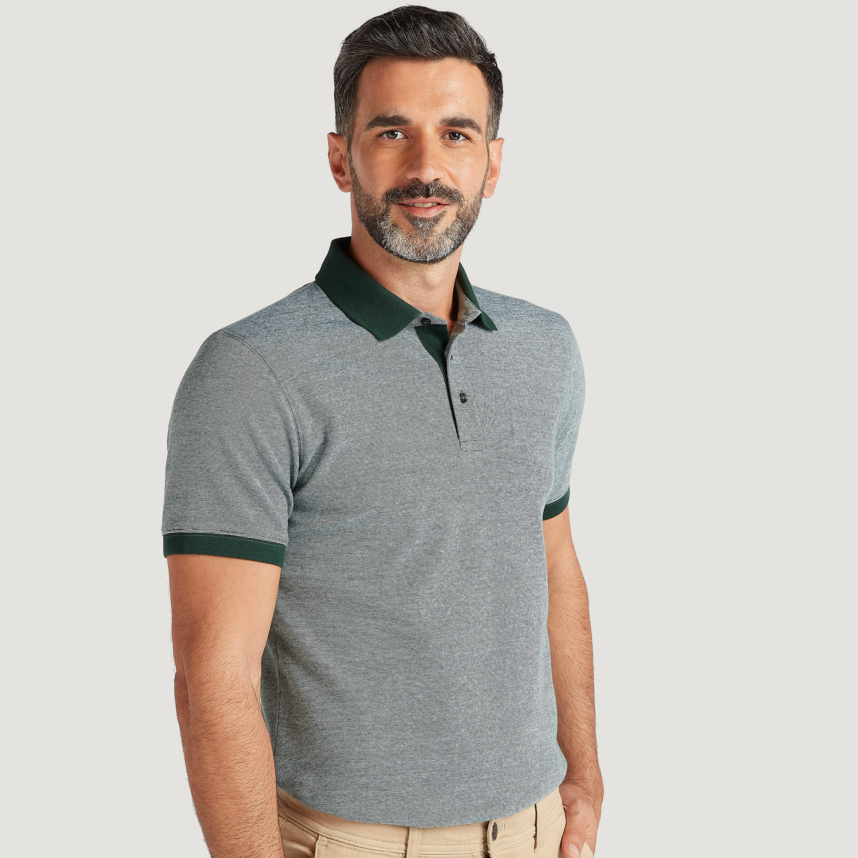 تيشيرت بولو بارز الملمس بأكمام قصيرة-men-clothing-tshirtsandpolos-polos-image-1