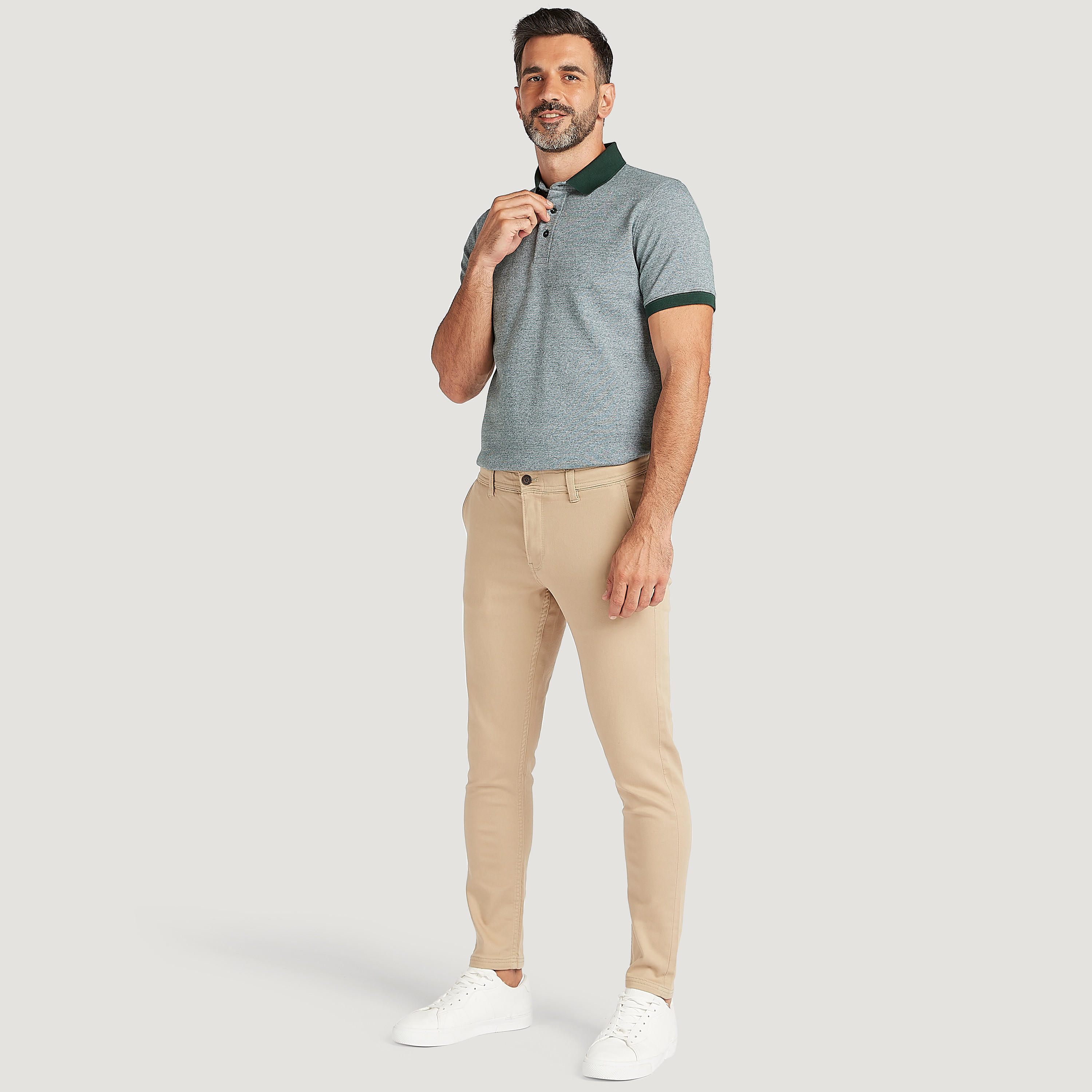 تيشيرت بولو بارز الملمس بأكمام قصيرة-men-clothing-tshirtsandpolos-polos-image-2