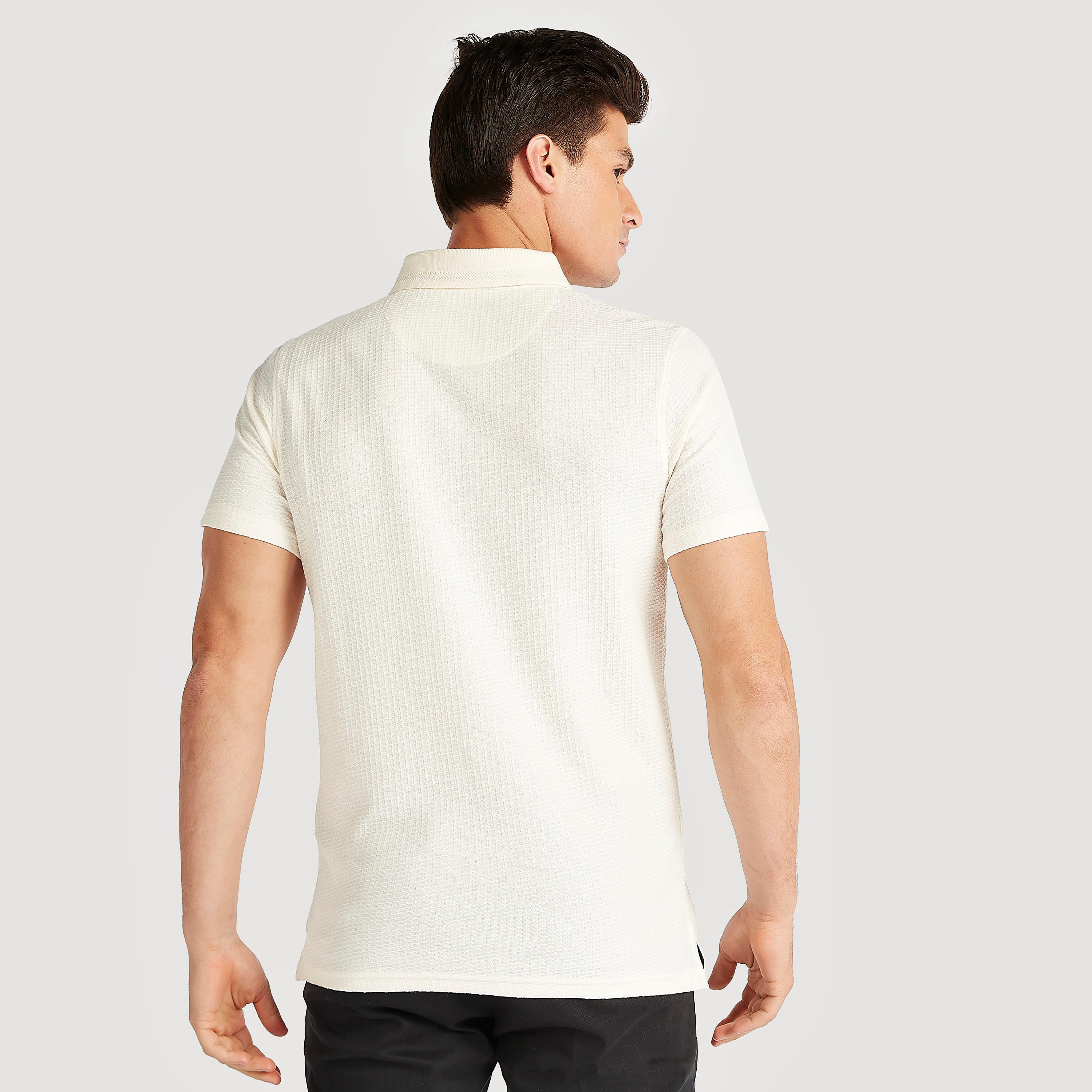 Textured Polo T-shirt with Chest Pocket-men-clothing-tshirtsandpolos-polos-image-4