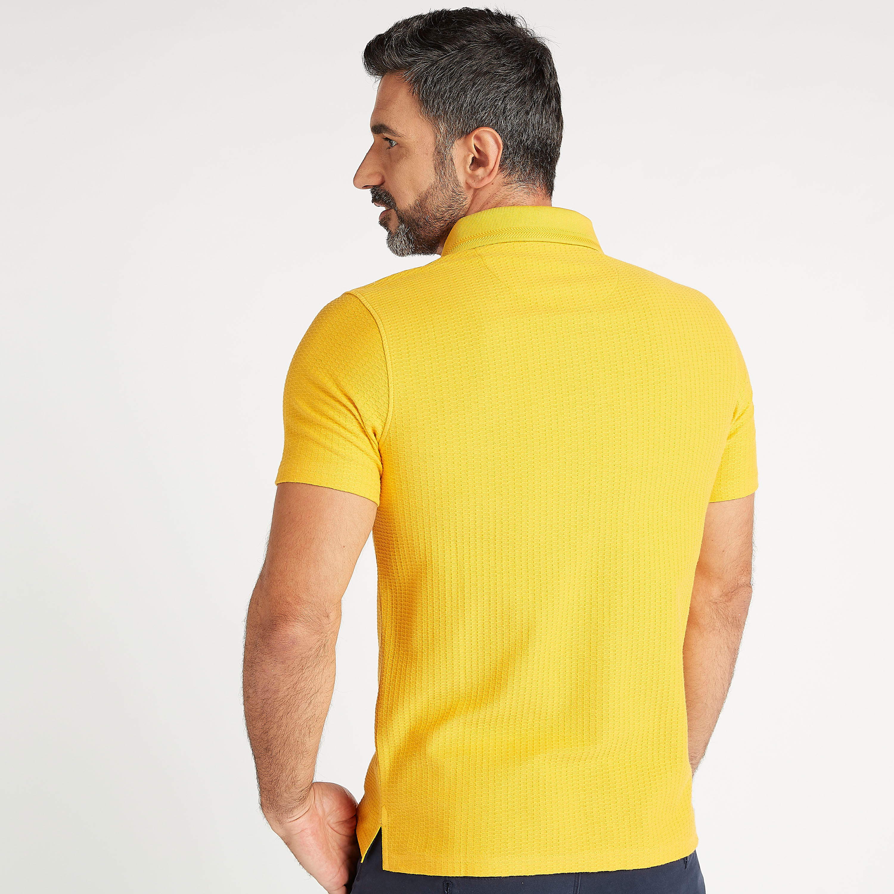 تيشيرت بولو بارز الملمس بأكمام قصيرة-men-clothing-tshirtsandpolos-polos-image-4