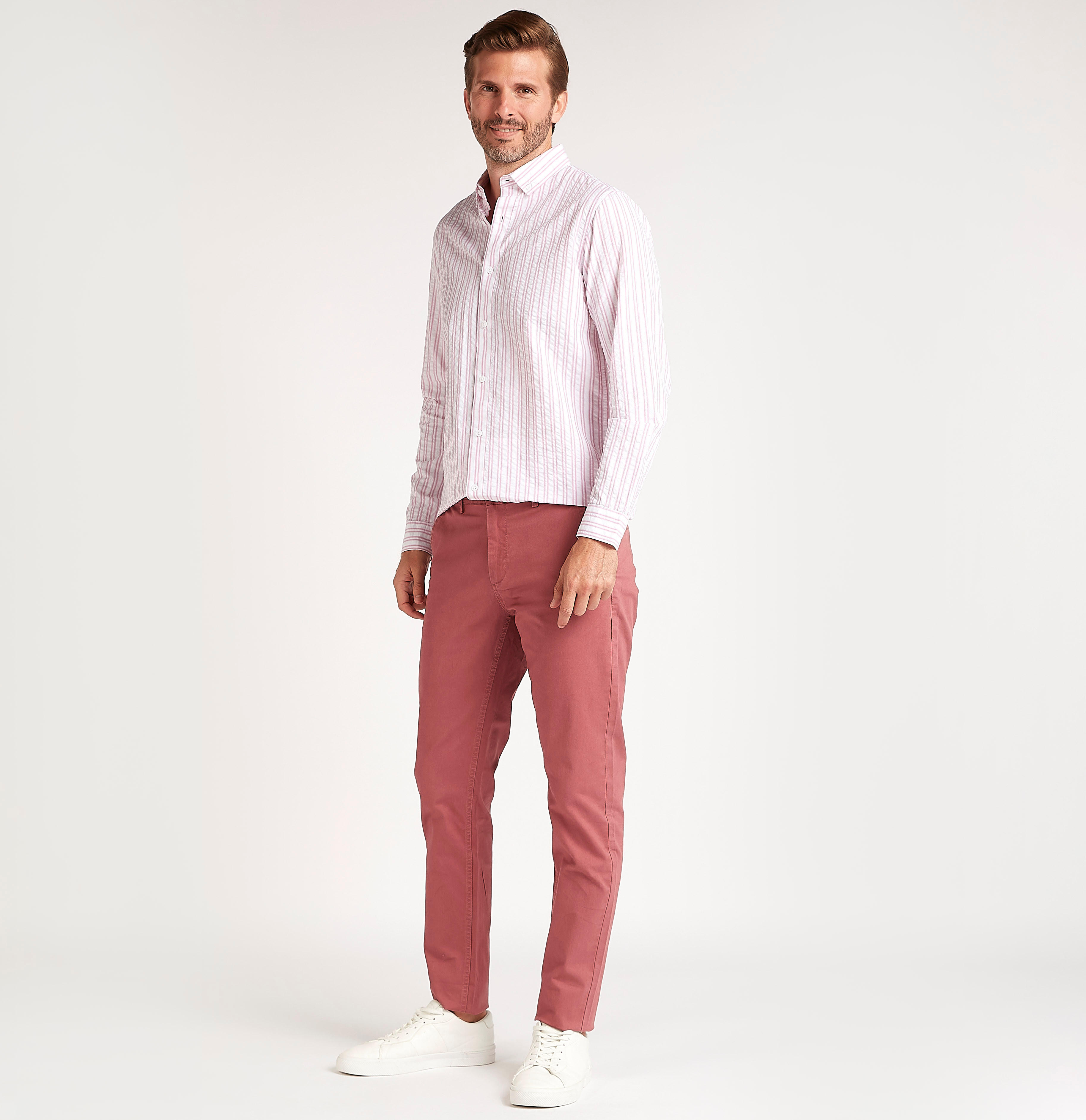 Solid Slim Fit Mid-Rise Trousers with Button Closure-men-clothing-bottoms-trousersandchinos-trousers-image-2