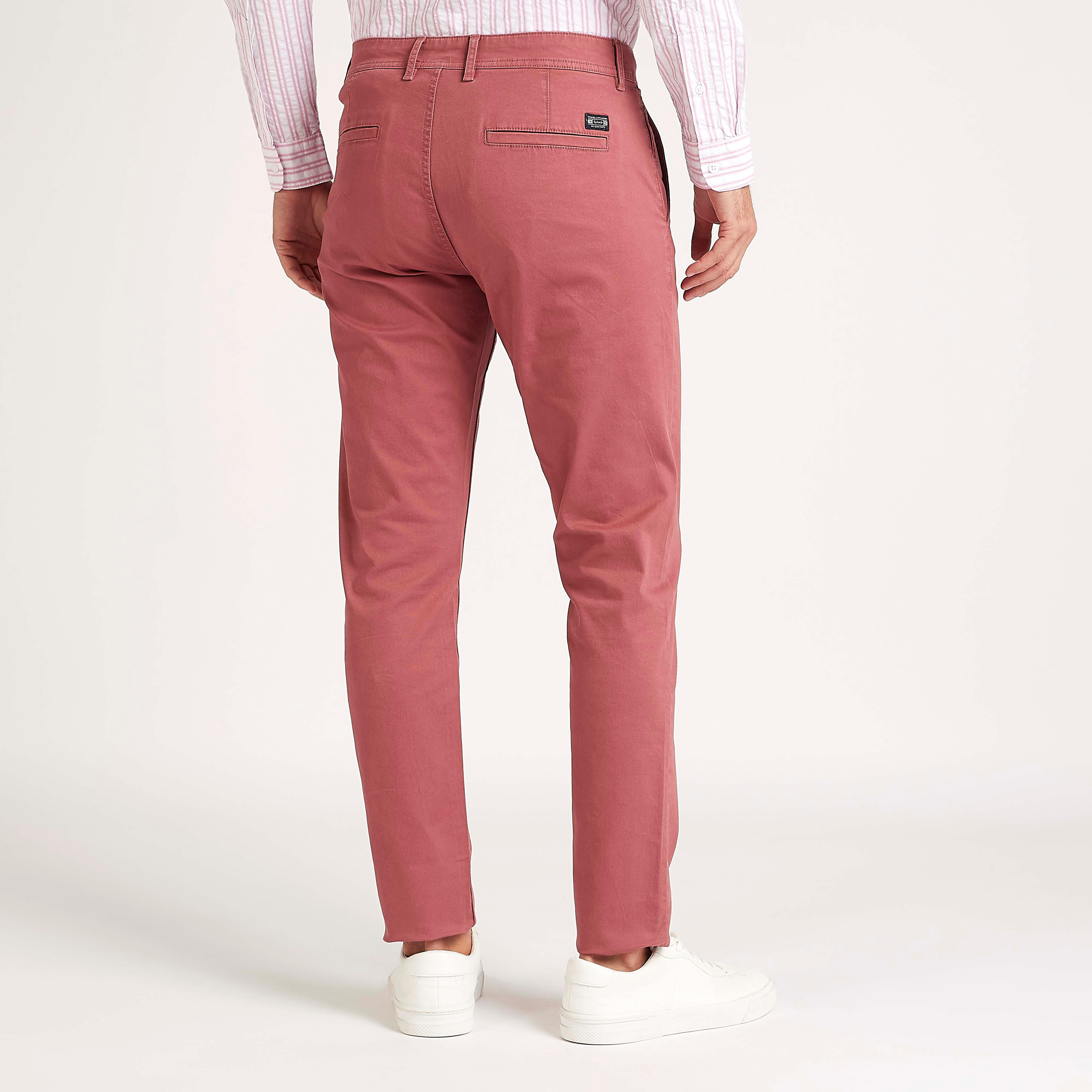 Solid Slim Fit Mid-Rise Trousers with Button Closure-men-clothing-bottoms-trousersandchinos-trousers-image-4