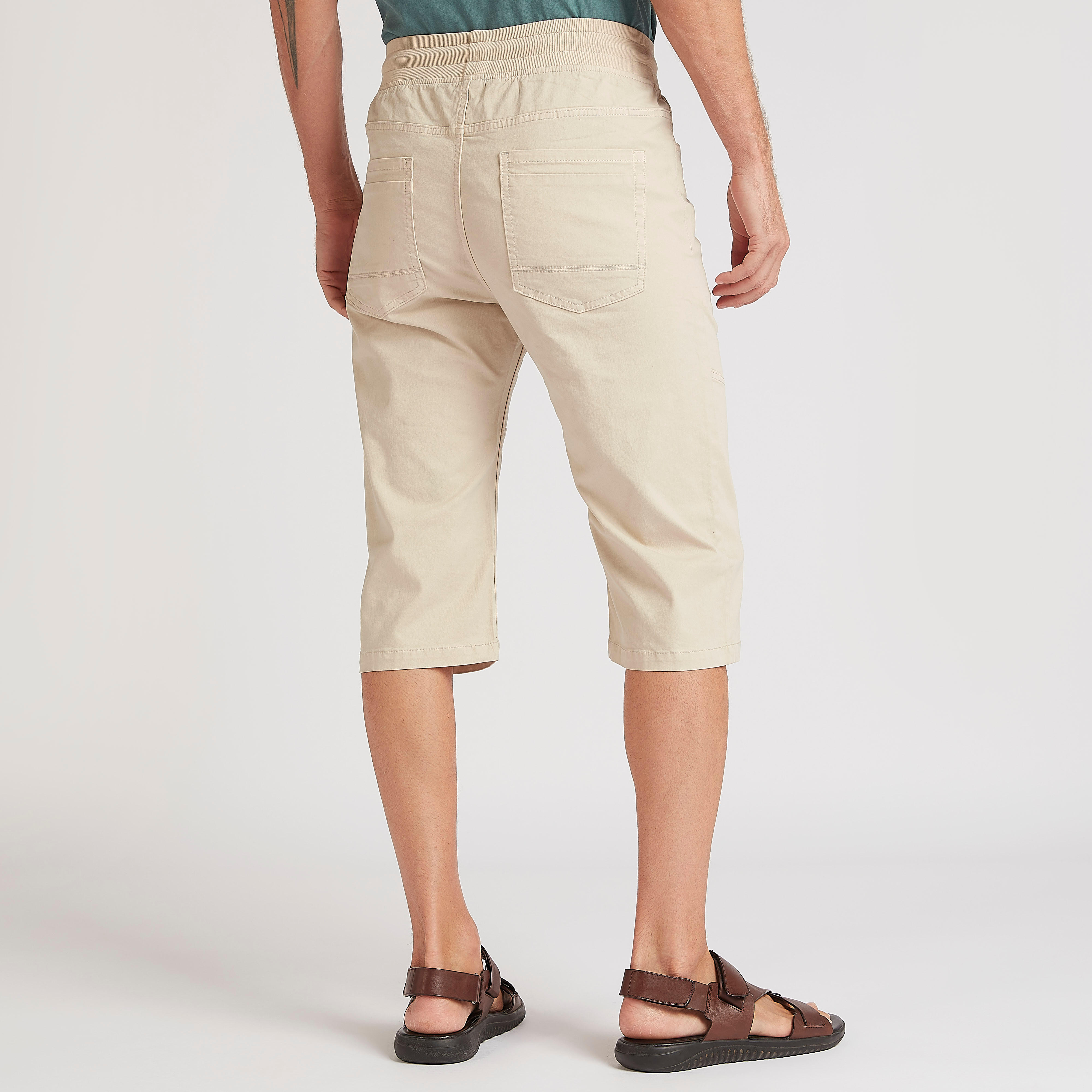 شورت سادة برباط إغلاق وخصر متوسّط الارتفاع-men-clothing-bottoms-shorts-image-2