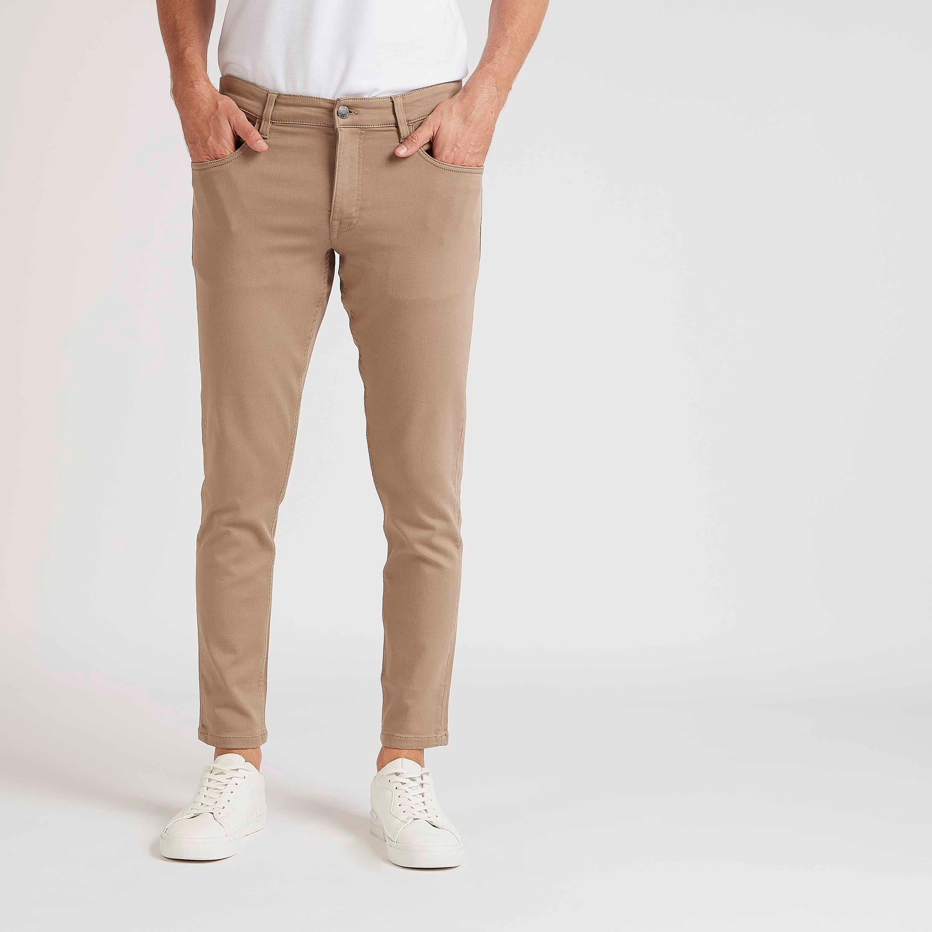 بنطلون سادة بزر إغلاق-men-clothing-bottoms-trousersandchinos-trousers-image-4