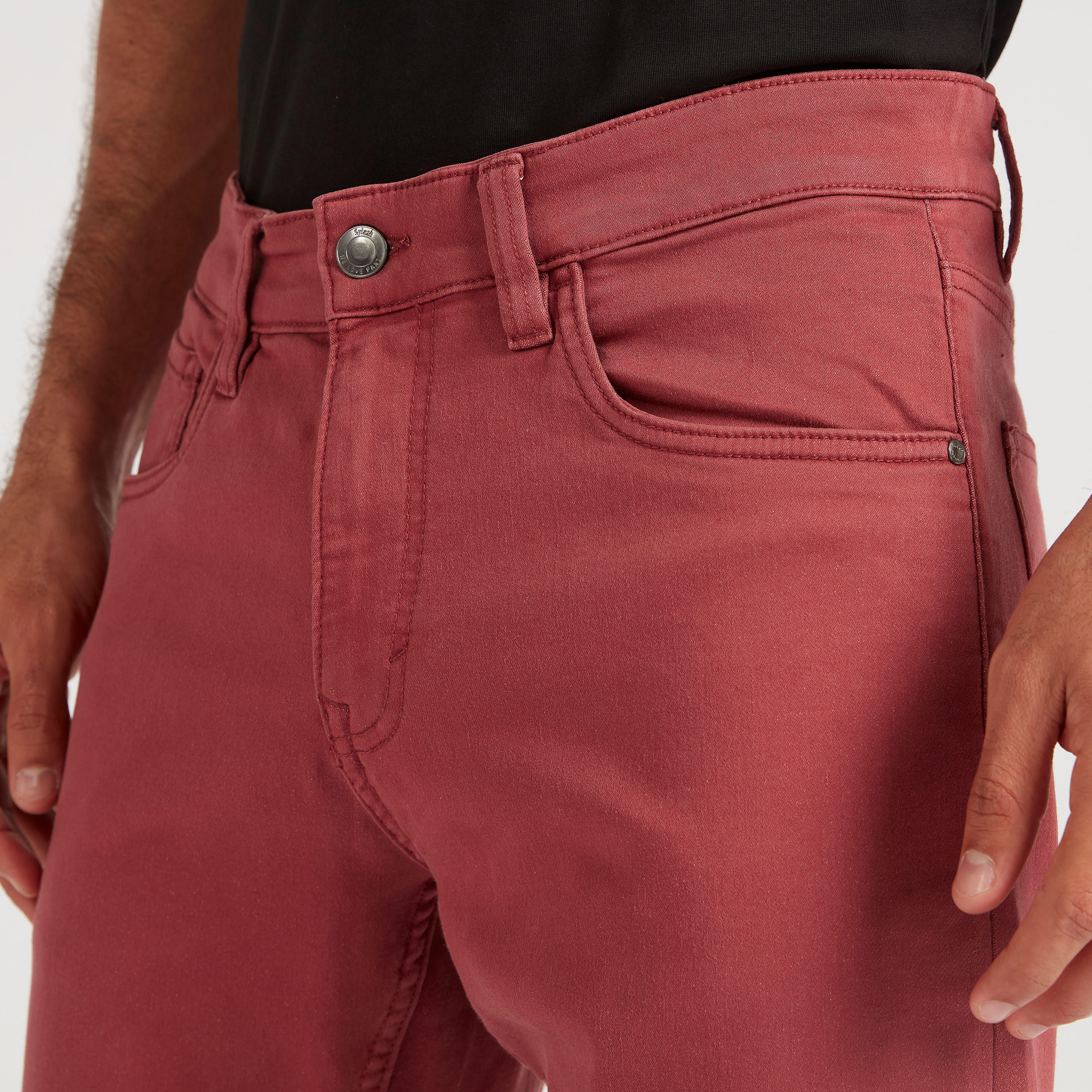 Solid Trousers with Button Closure and Pockets-men-clothing-bottoms-trousersandchinos-trousers-image-3