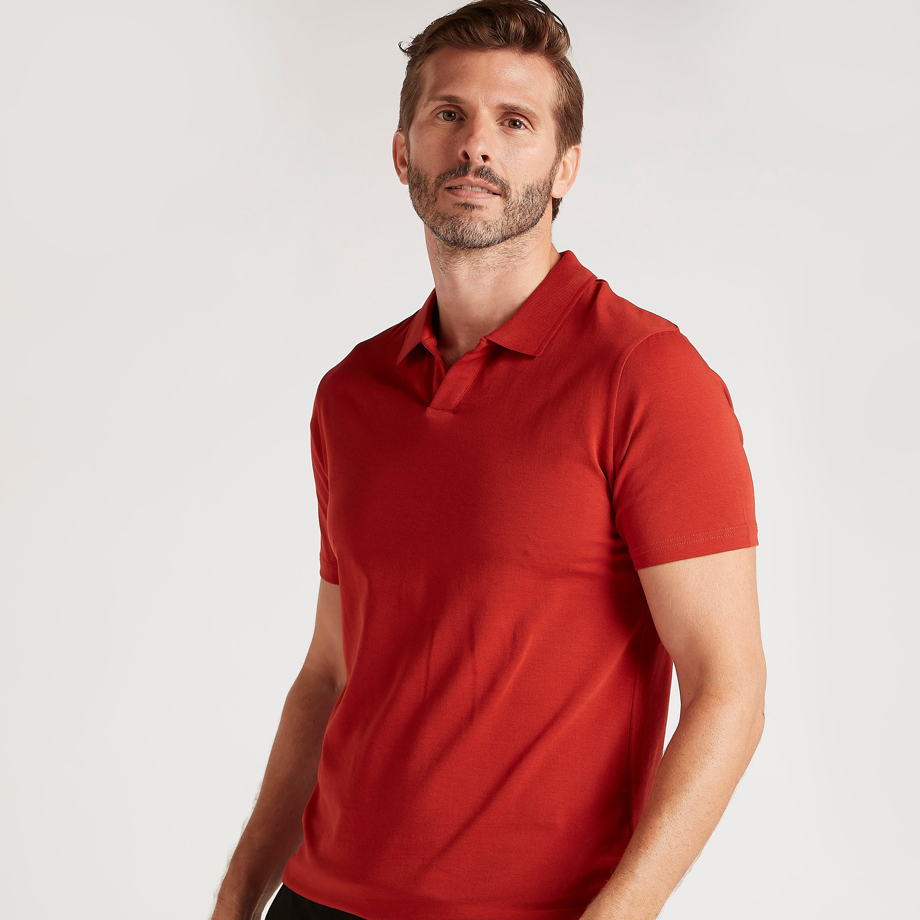 Solid Polo T-shirt with Short Sleeves-men-clothing-tshirtsandpolos-polos-image-5