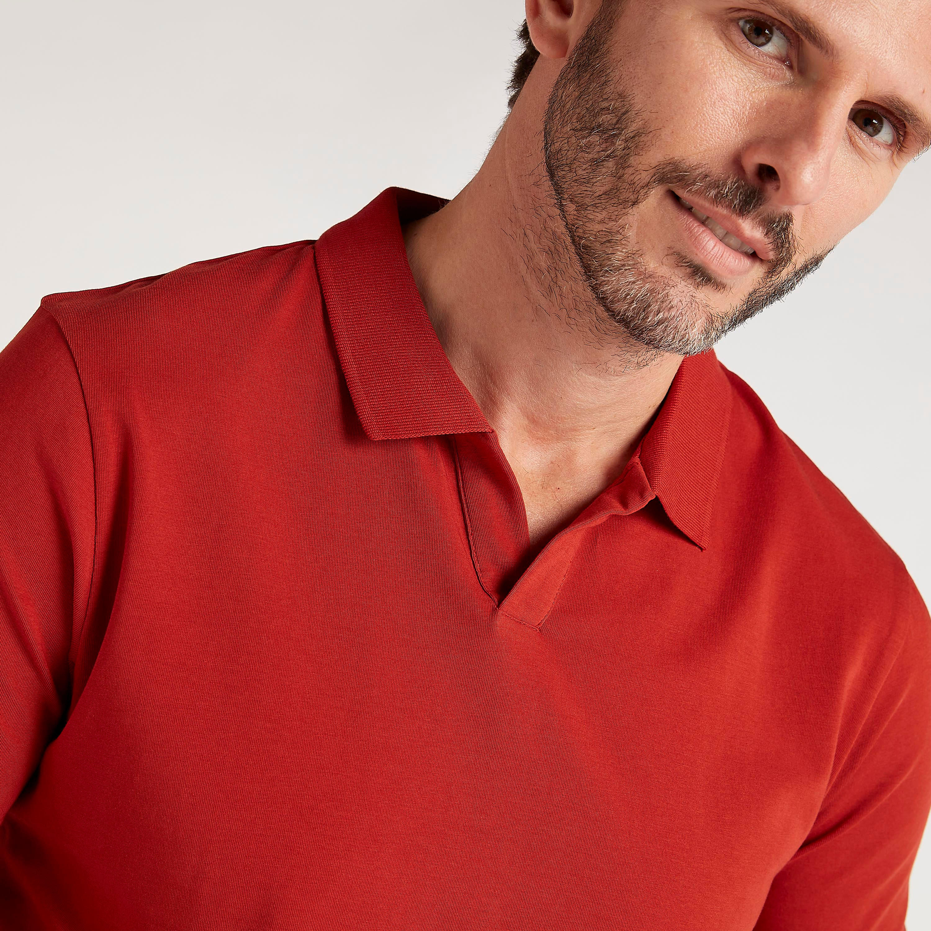 Solid Polo T-shirt with Short Sleeves-men-clothing-tshirtsandpolos-polos-image-6