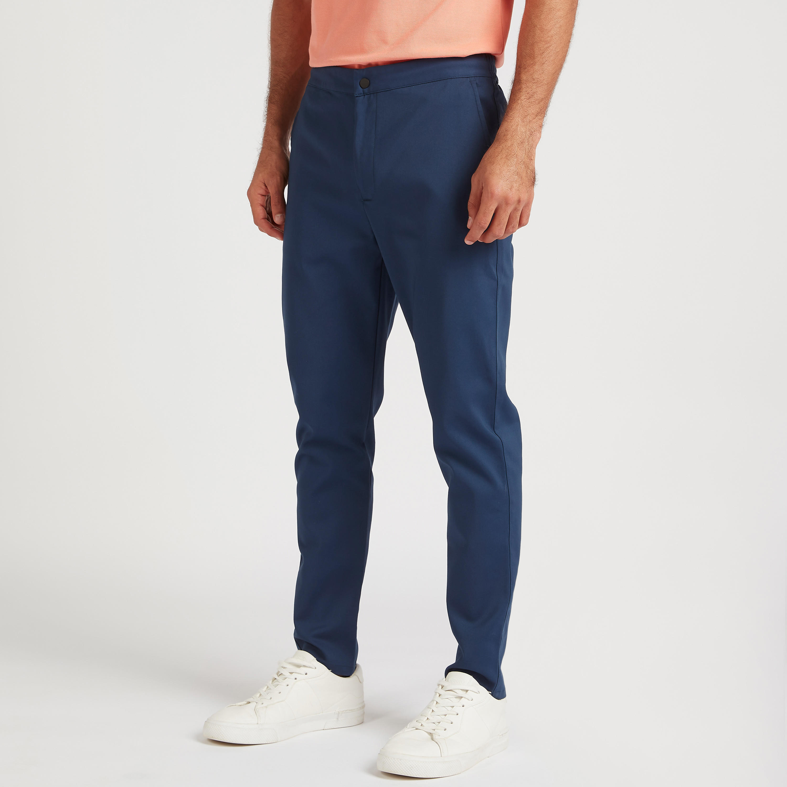 Solid Mid-Rise Trousers with Button Closure and Pockets-men-clothing-bottoms-trousersandchinos-trousers-image-1