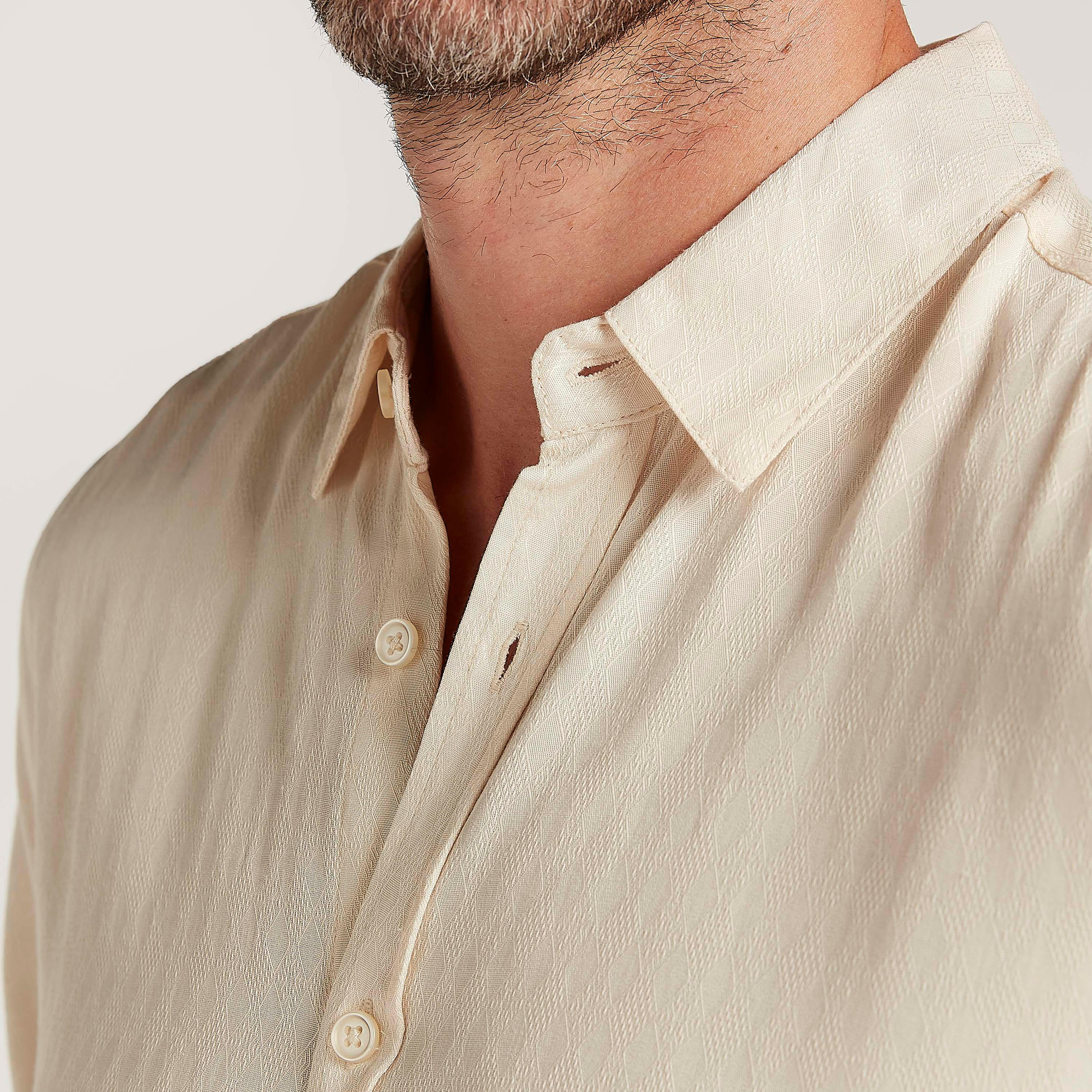 Textured Button Up Shirt with Short Sleeves-men-clothing-shirts-image-3