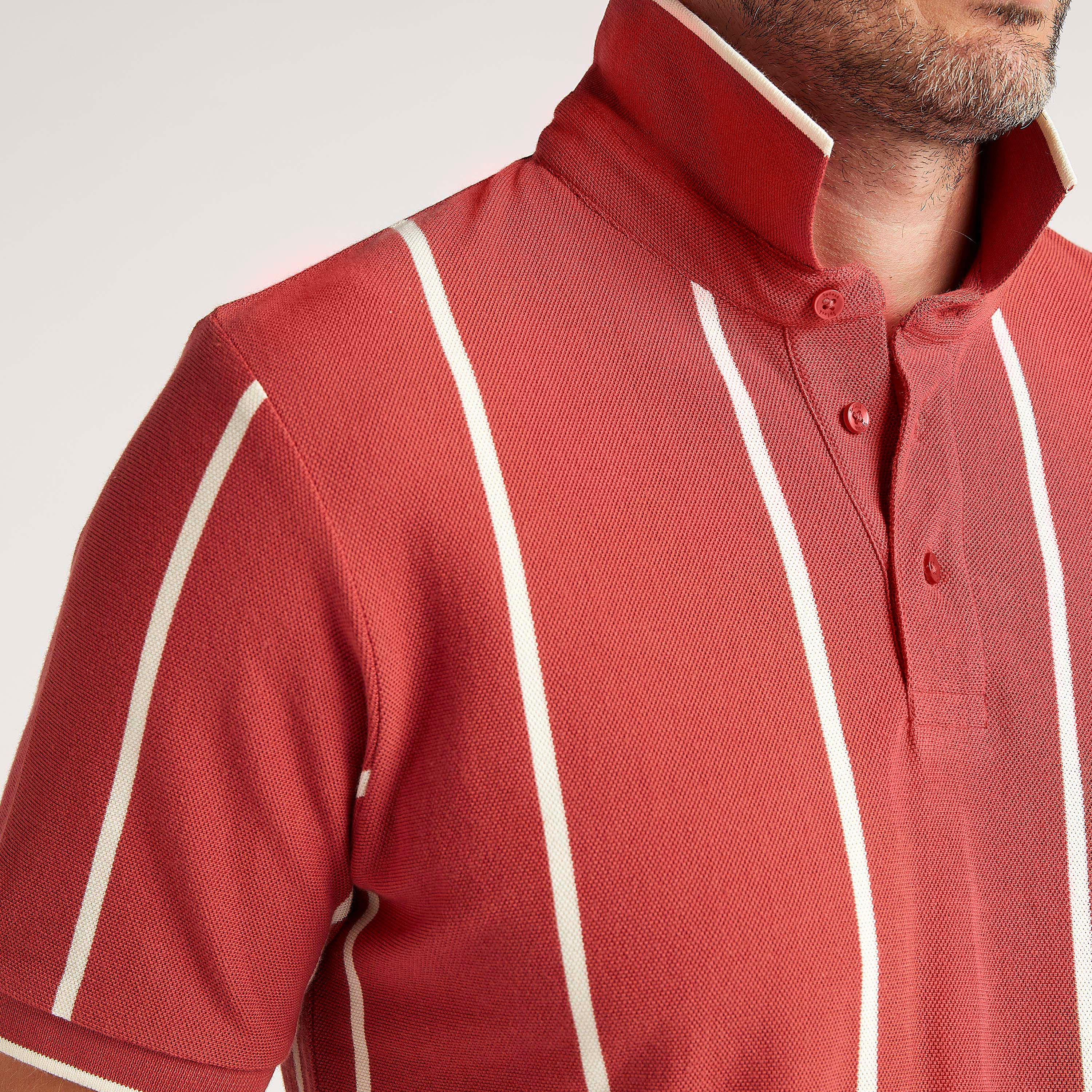 Striped Polo T-shirt with Short Sleeves-men-clothing-tshirtsandpolos-polos-image-3