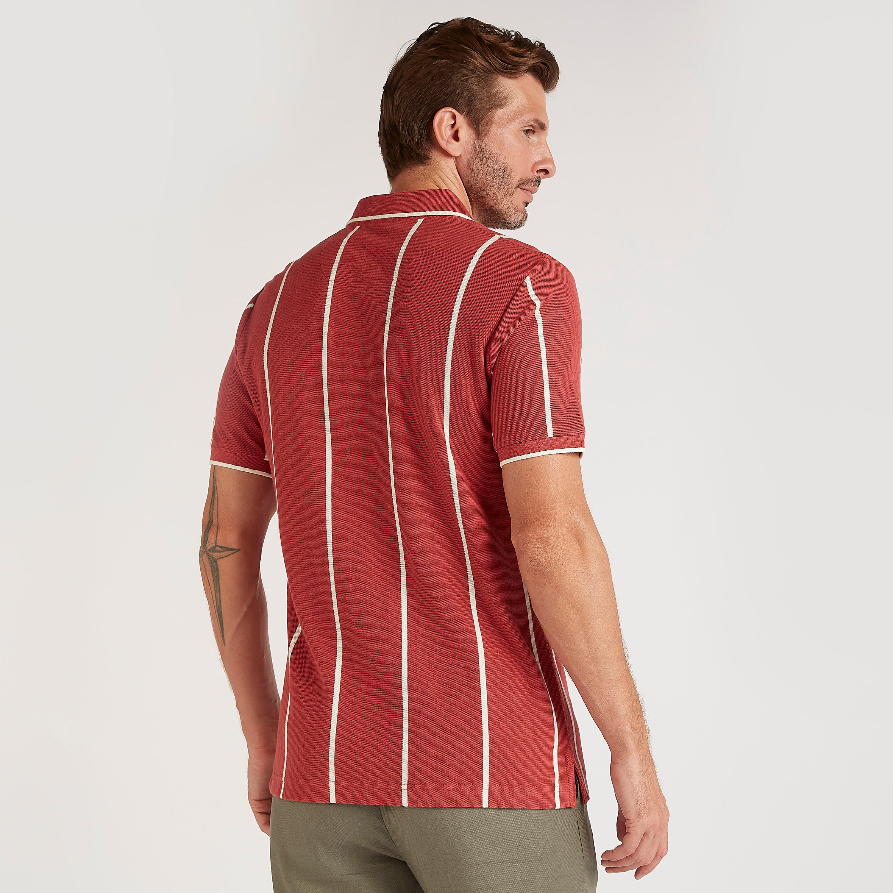 Striped Polo T-shirt with Short Sleeves-men-clothing-tshirtsandpolos-polos-image-4