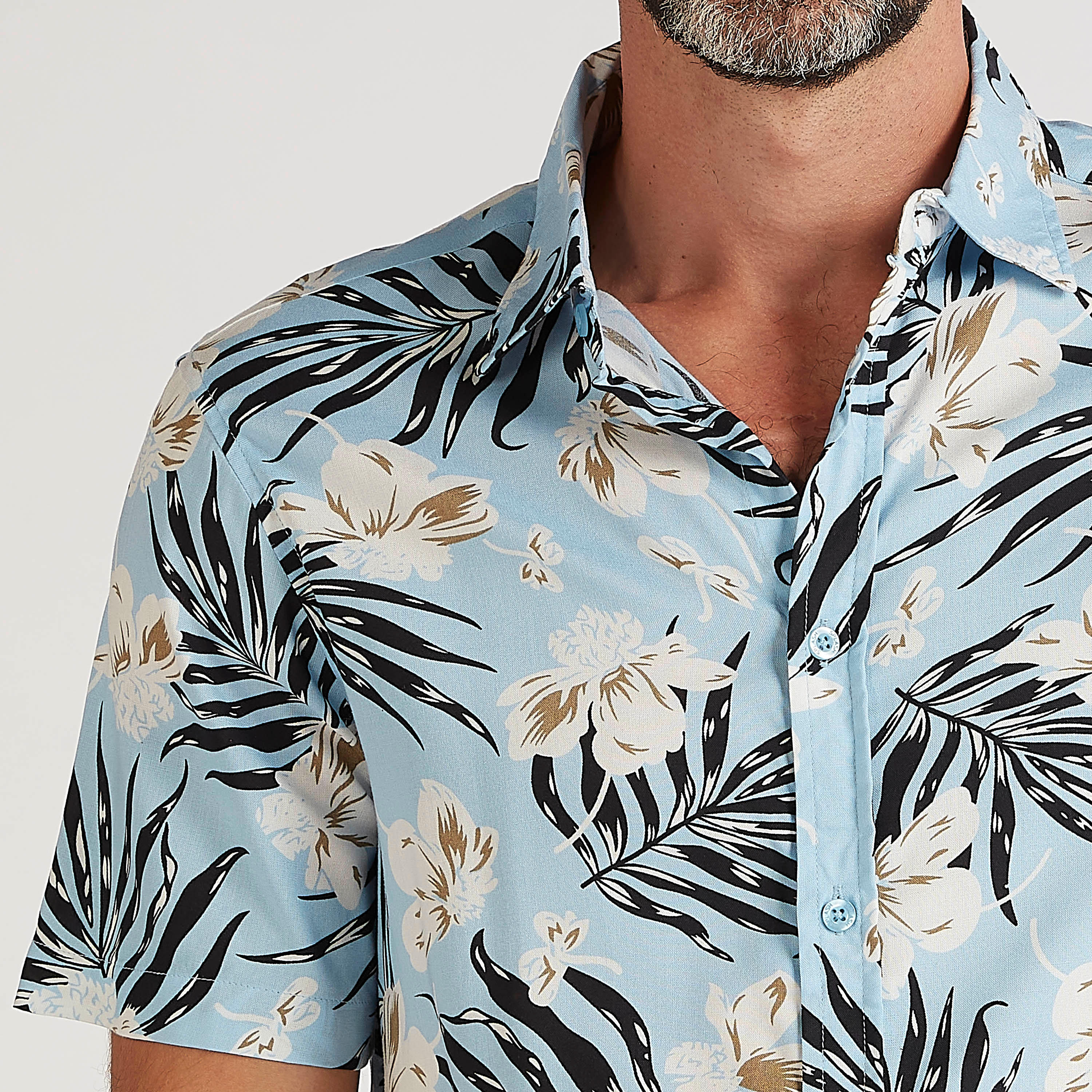 Printed Slim Fit Shirt with Short Sleeves-men-clothing-shirts-image-4