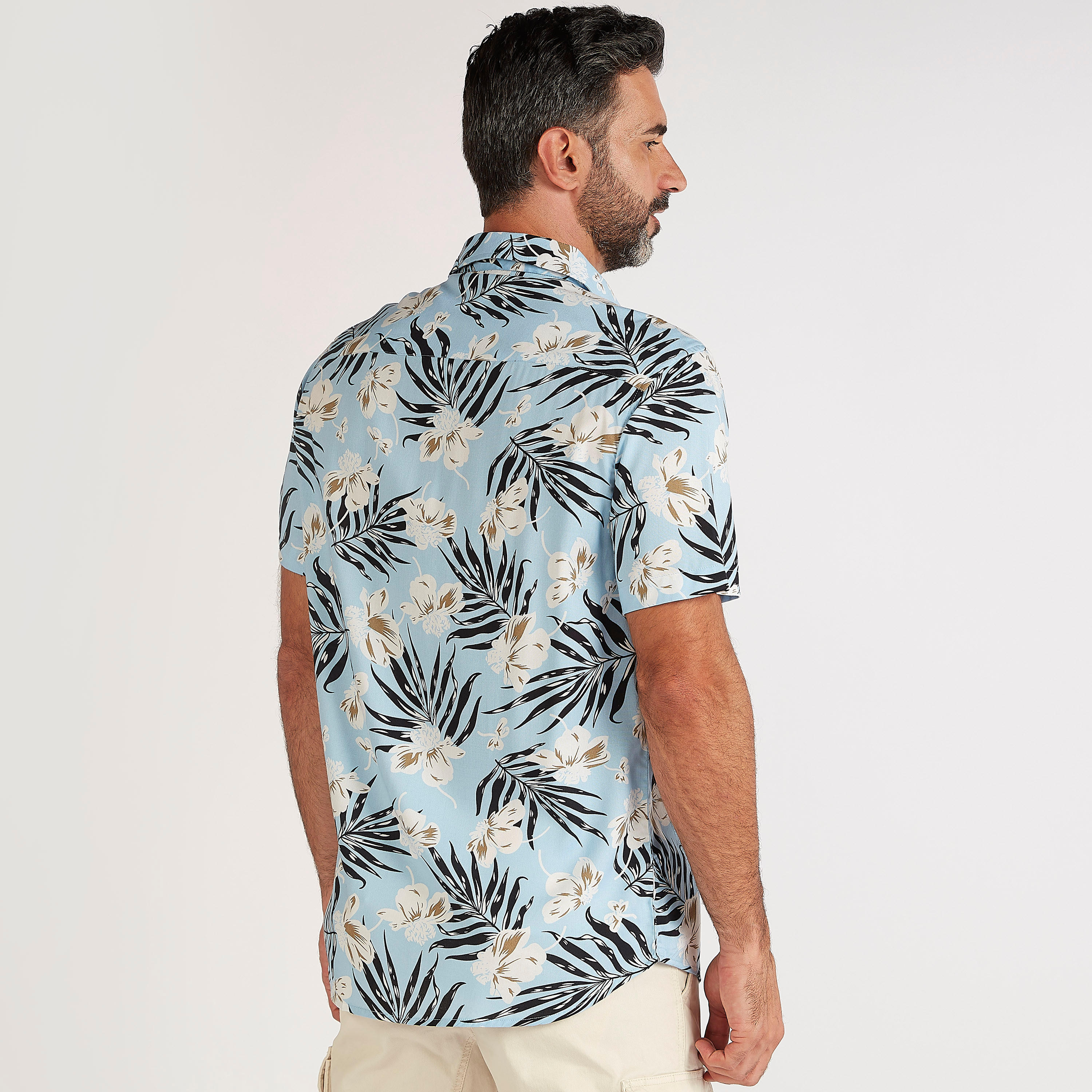 Printed Slim Fit Shirt with Short Sleeves-men-clothing-shirts-image-5