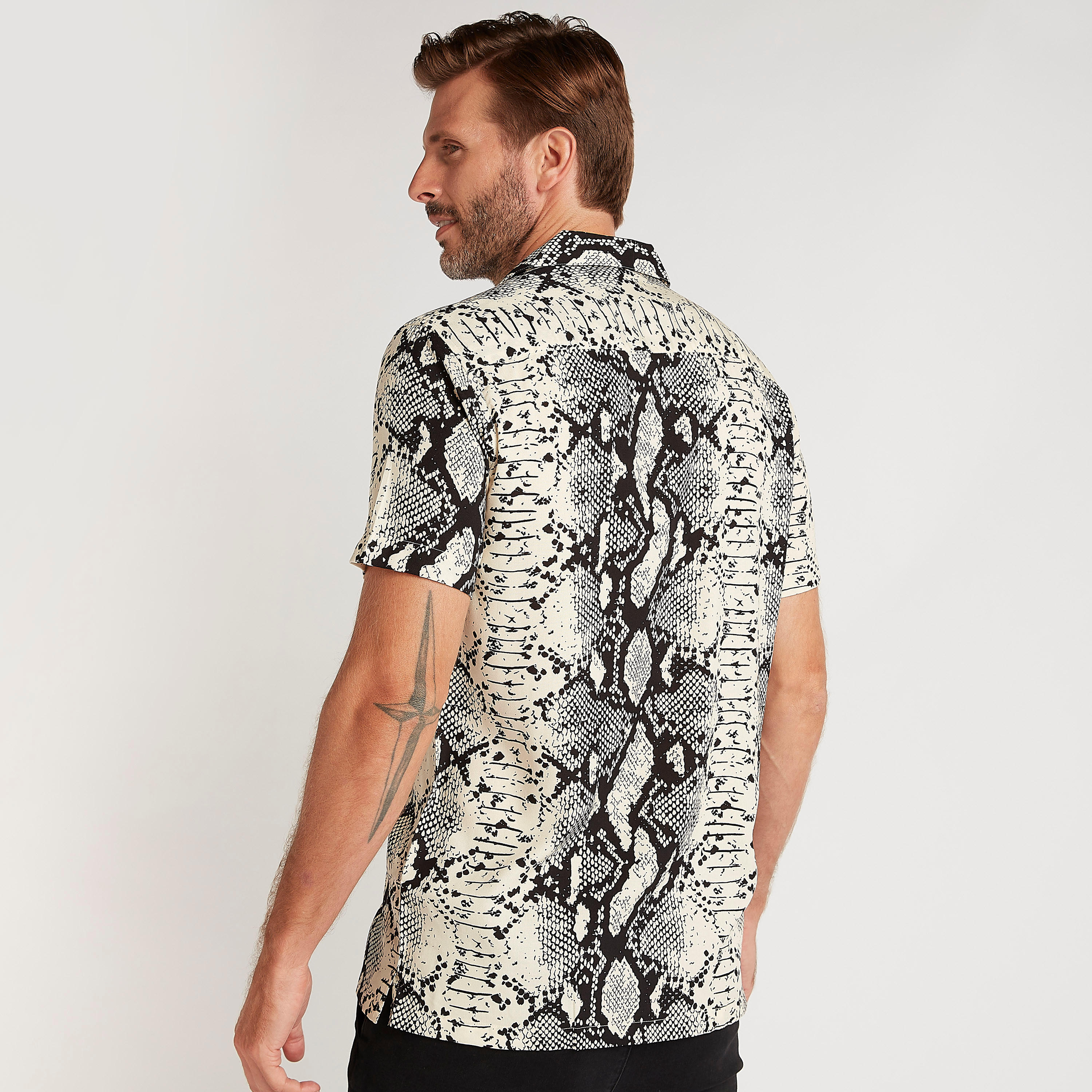 Printed Shirt with Short Sleeves-men-clothing-shirts-image-4