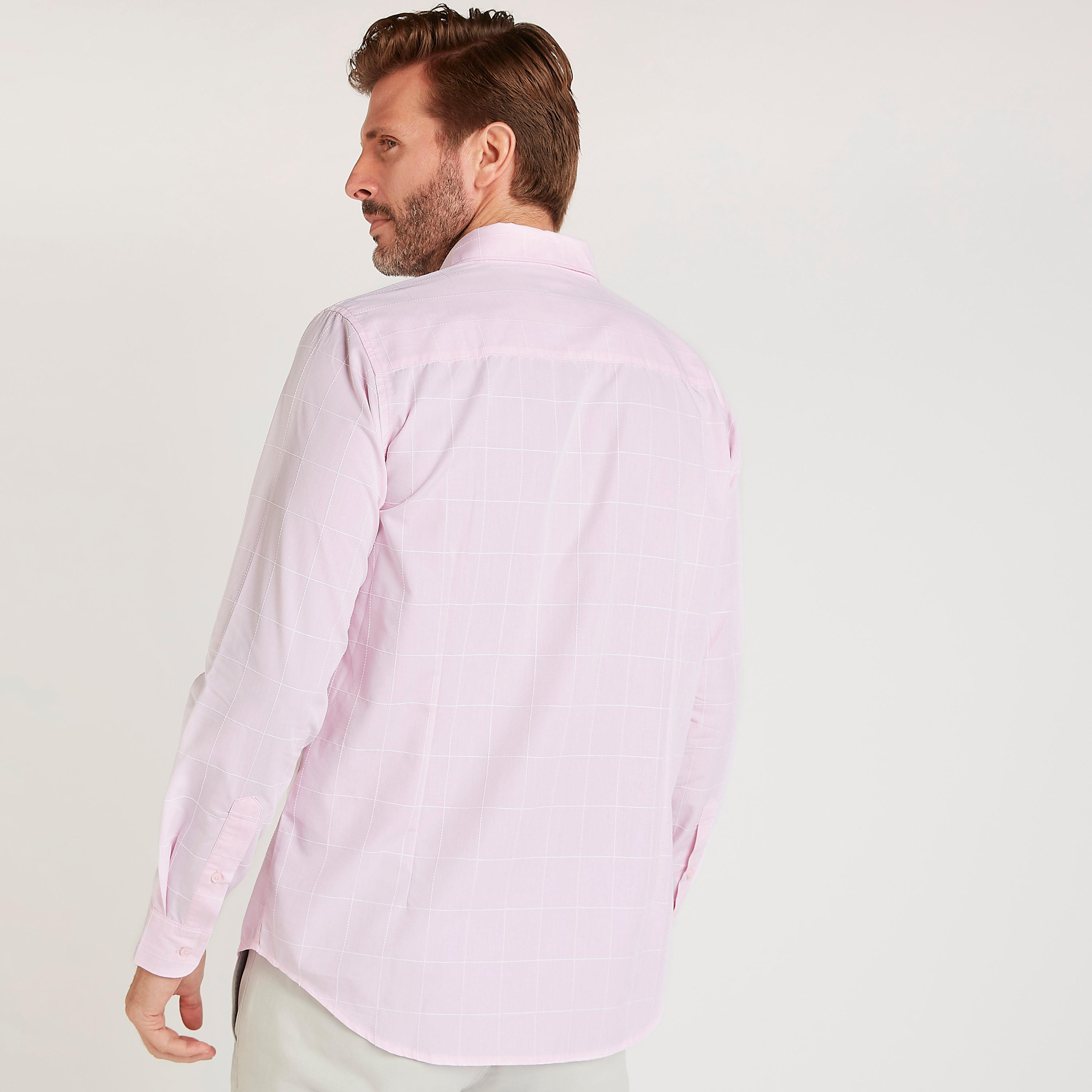 تيشيرت مستدام كاروهات سليم فيت بأكمام طويلة-men-clothing-shirts-image-4