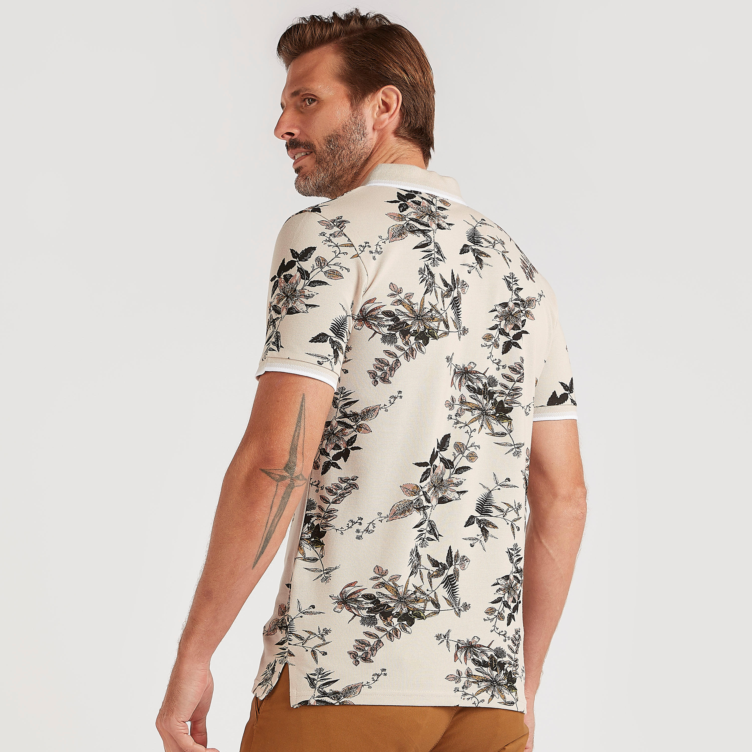 تيشيرت بولو بأكمام قصيرة و طبعات أزهار-men-clothing-tshirtsandpolos-polos-image-4