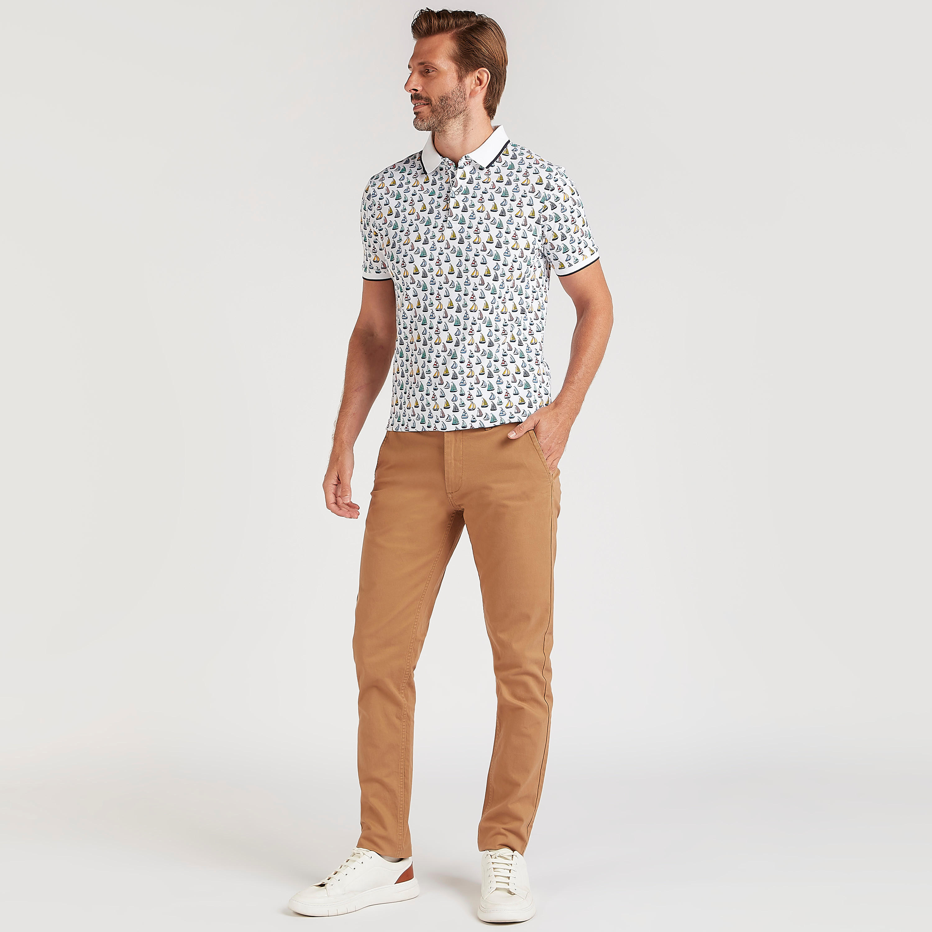 تيشيرت بولو بطبعات قارب وأكمام قصيرة-men-clothing-tshirtsandpolos-polos-image-2